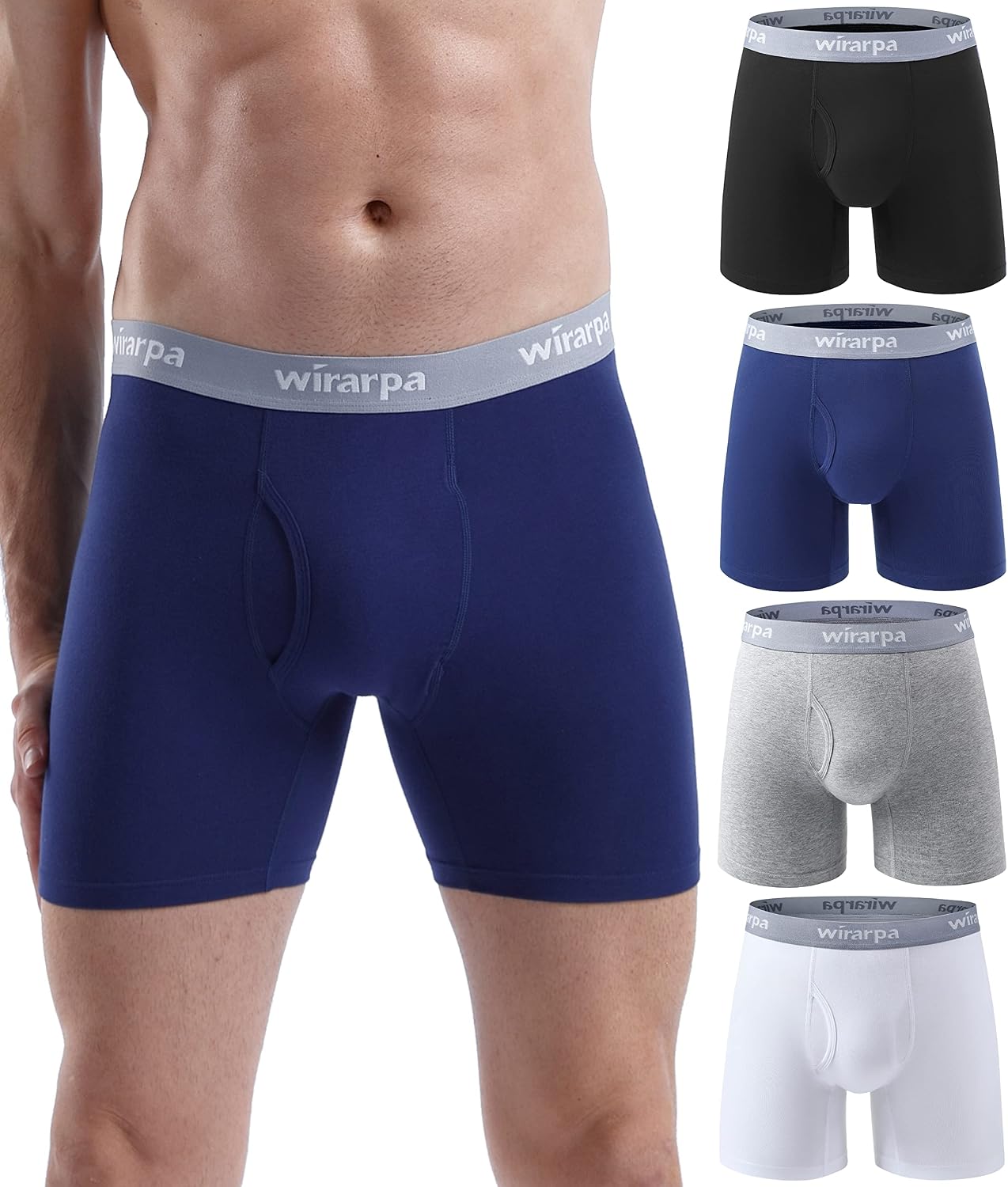 Thumbnail 6 de Wirarpa Boxer Homme Coton 4x XXL – Confort et Évacuation d'Humidité