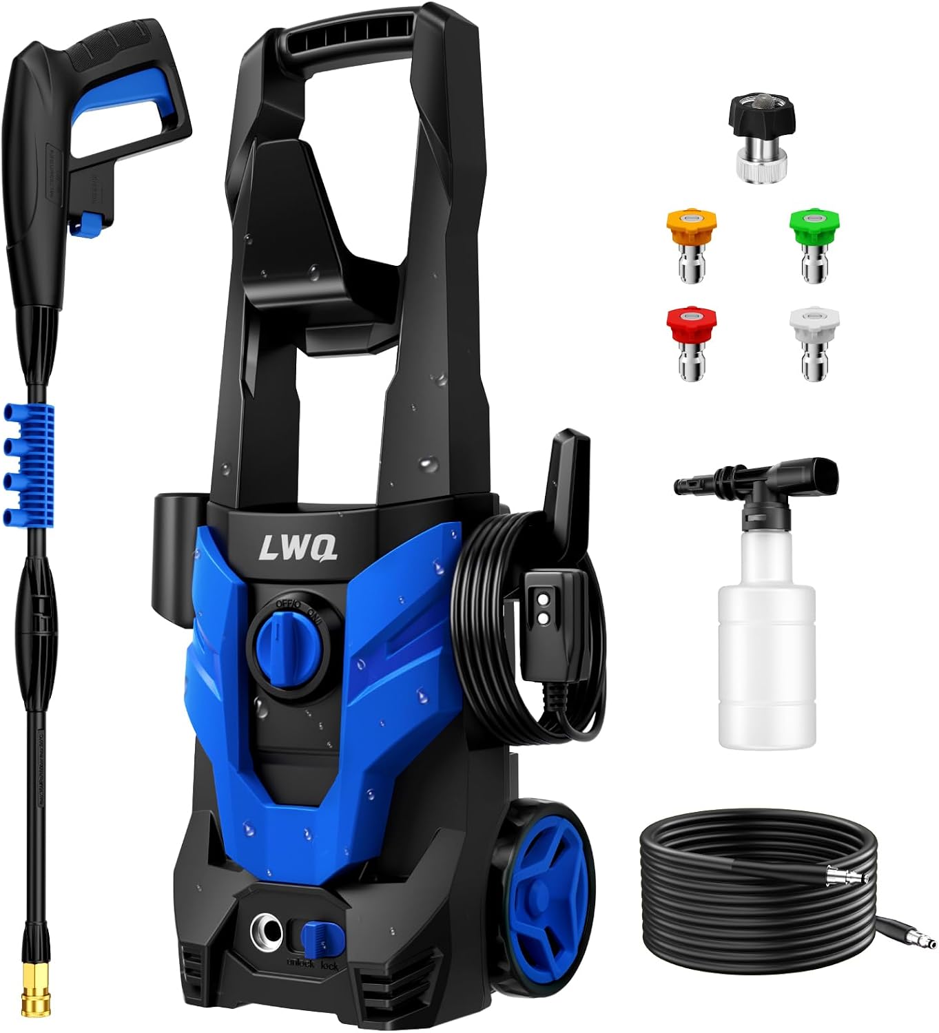 Detalle de LWQ Pressure Washer with 4 Nozzles