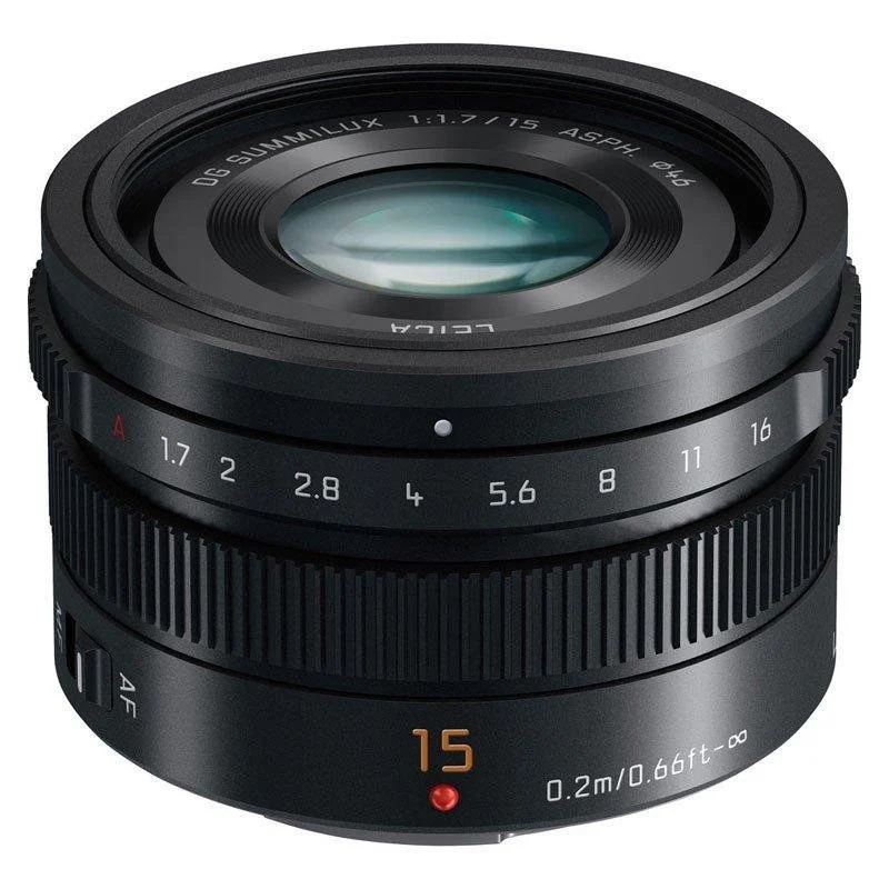 Detalle de Panasonic Leica DG Summilux 15 mm f/1.7 para Micro 4/3 – Negro