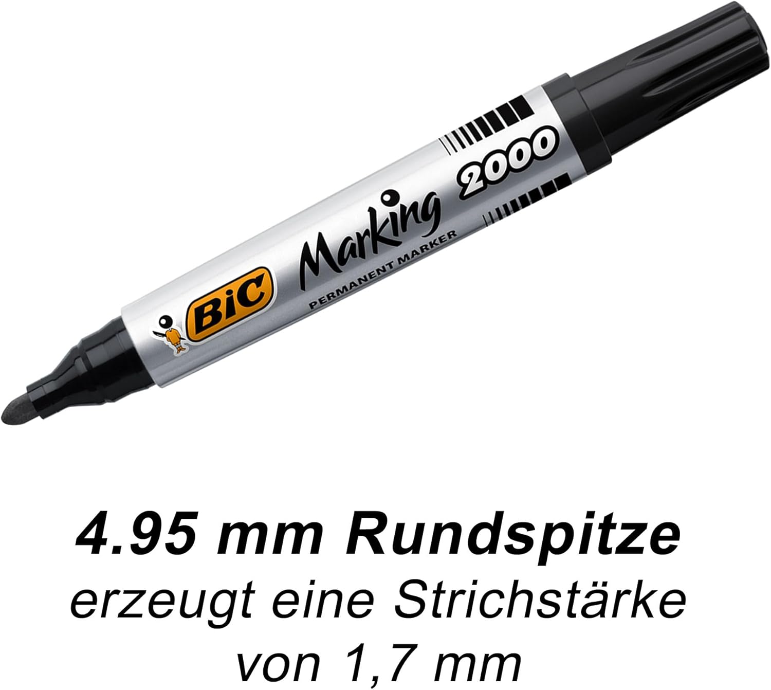 Thumbnail 6 de BIC Marking 2000 Permanent Marker, 12er Pack – Schwarz, 1,7 mm Line, wasserfest
