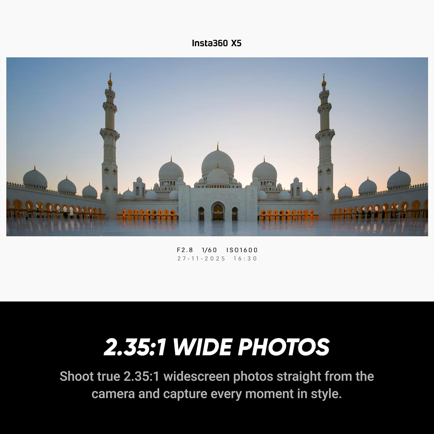 Thumbnail 5 de Insta360 X5 Pack Grip Photo Blanc satinée