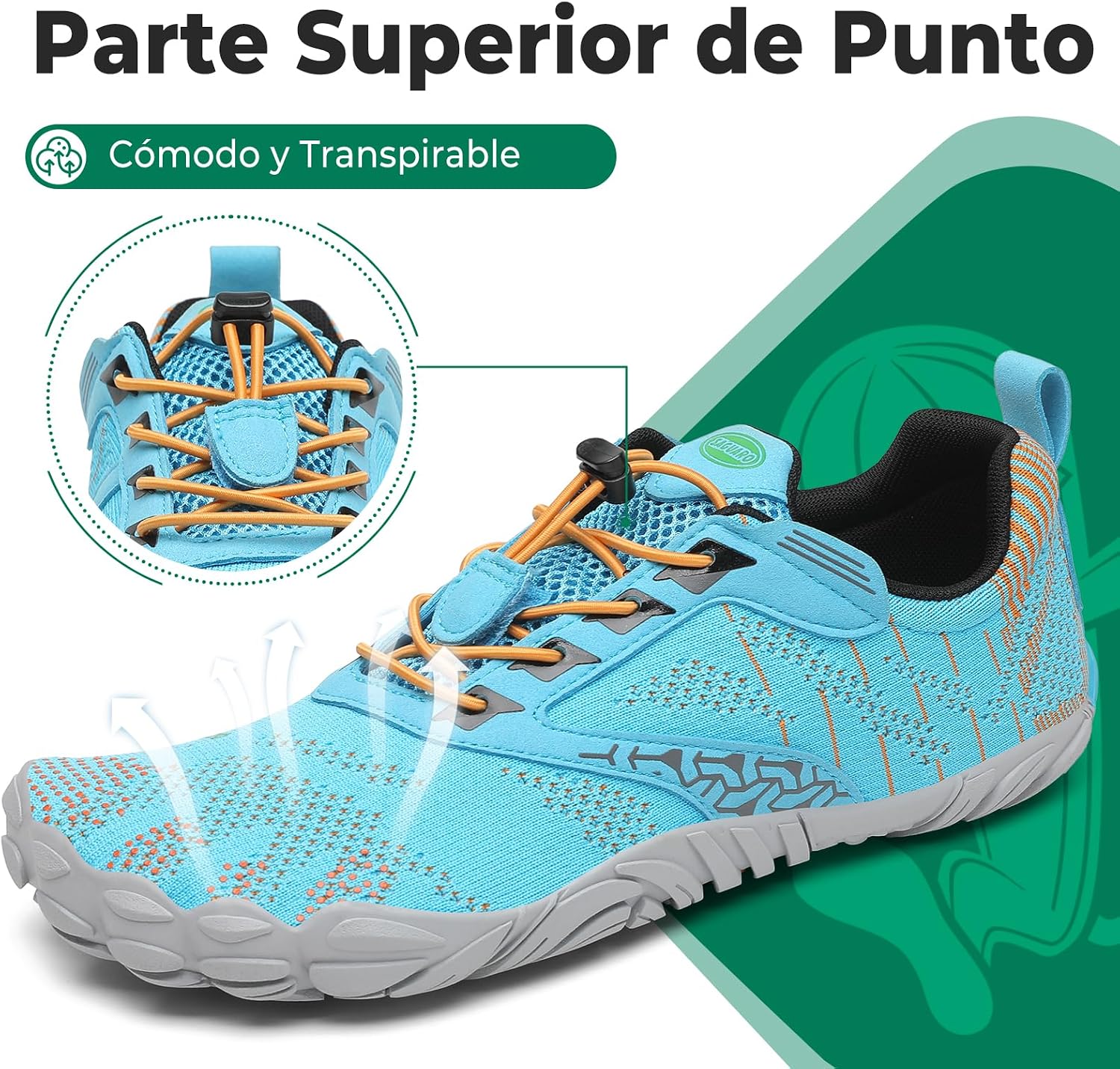 Thumbnail 2 de SAGUARO Punto Barefoot Zapatillas Minimalistas 36-48