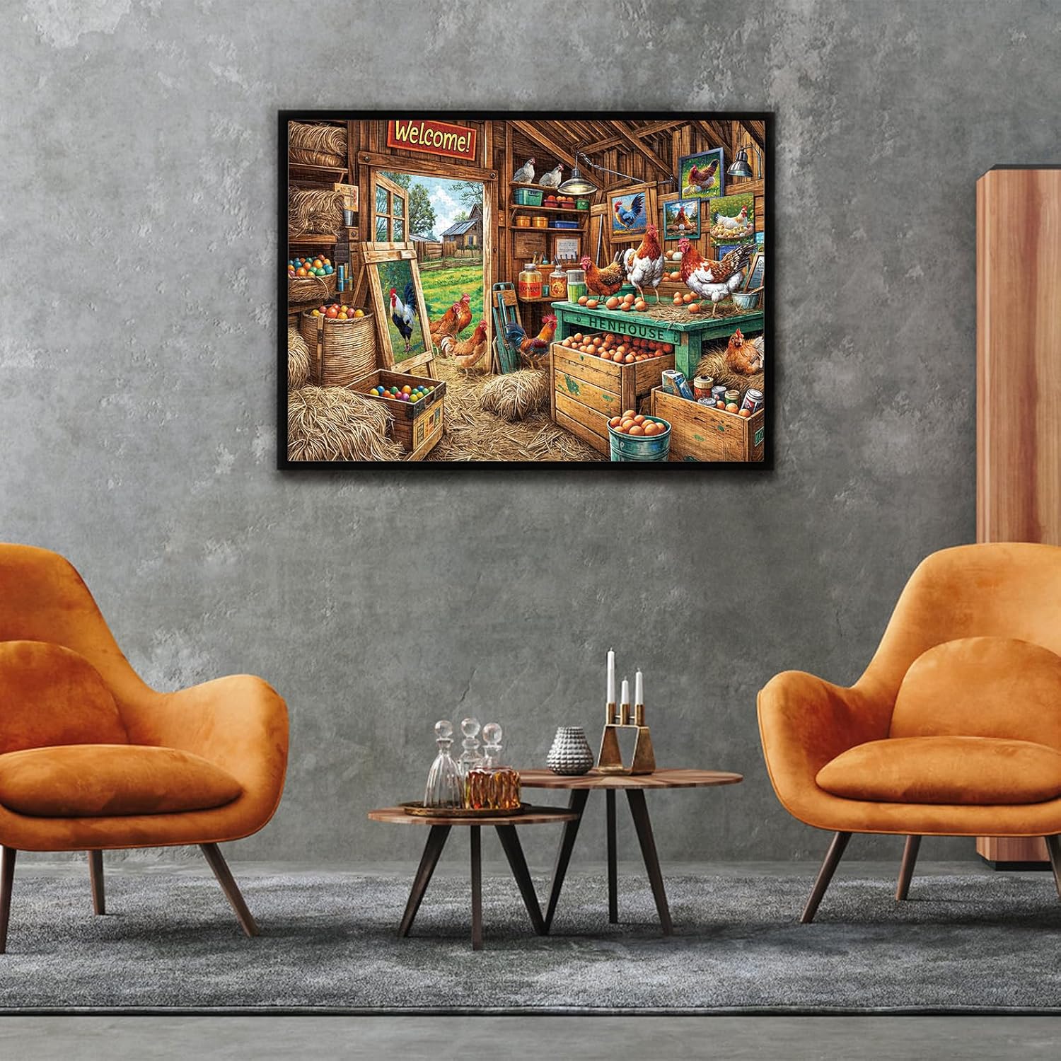 Thumbnail 5 de MOJIGE Puzzle 1000 Teile 70 x 50 cm Hühnerstall