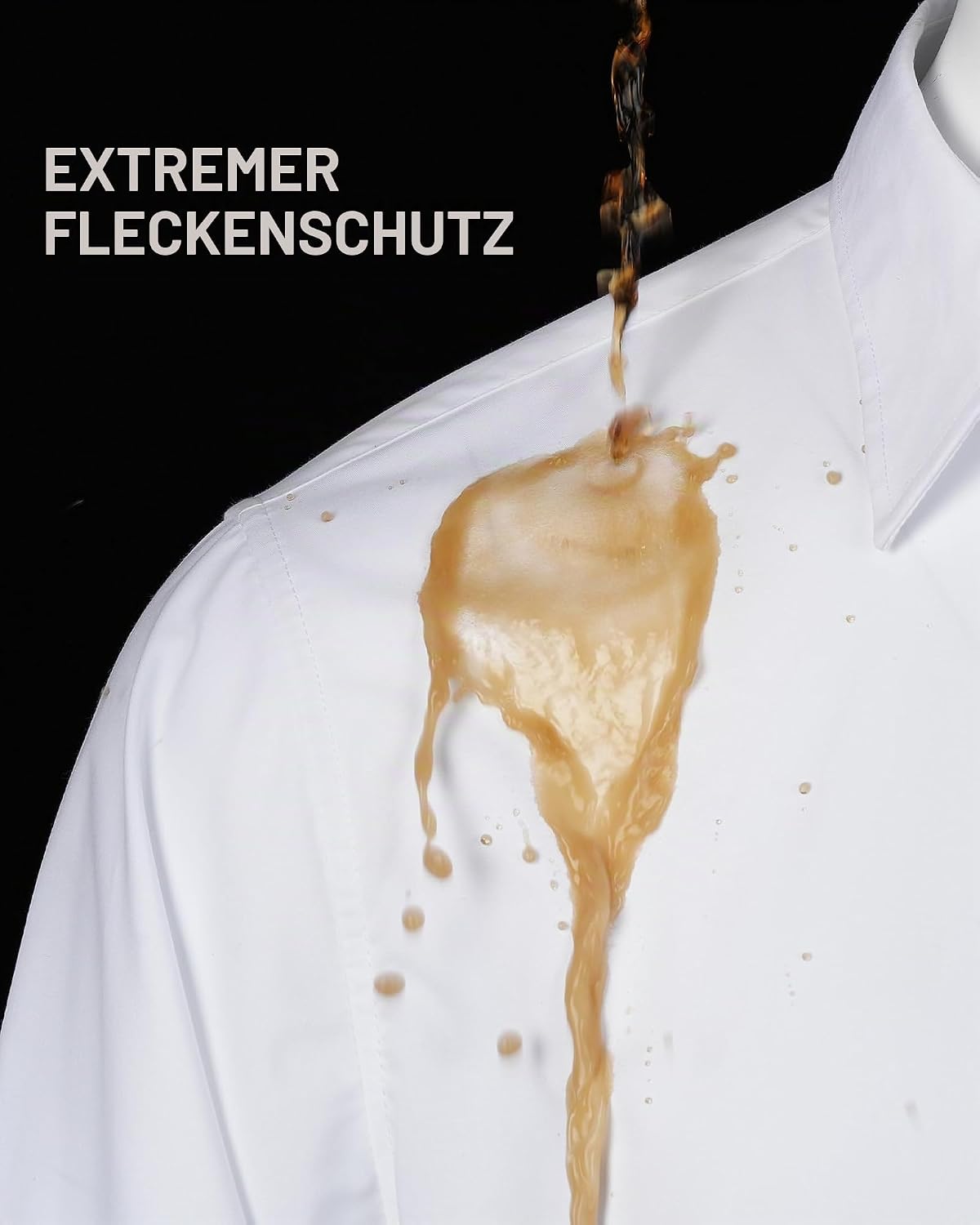 Detalle de J.VER Herren Hemd Fleckenschutz Regular Fit Langarm – Klassisch, Bügelleicht
