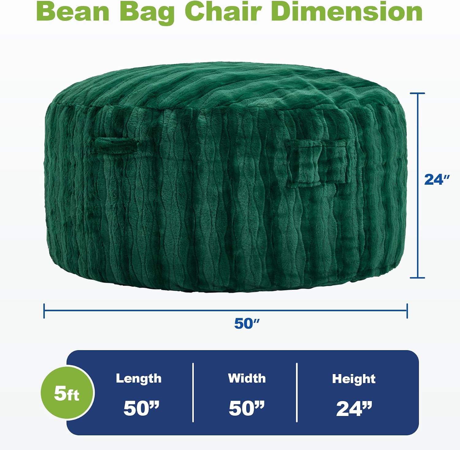 Detalle 2 de fond + found Bean Bag Chair 5FT
