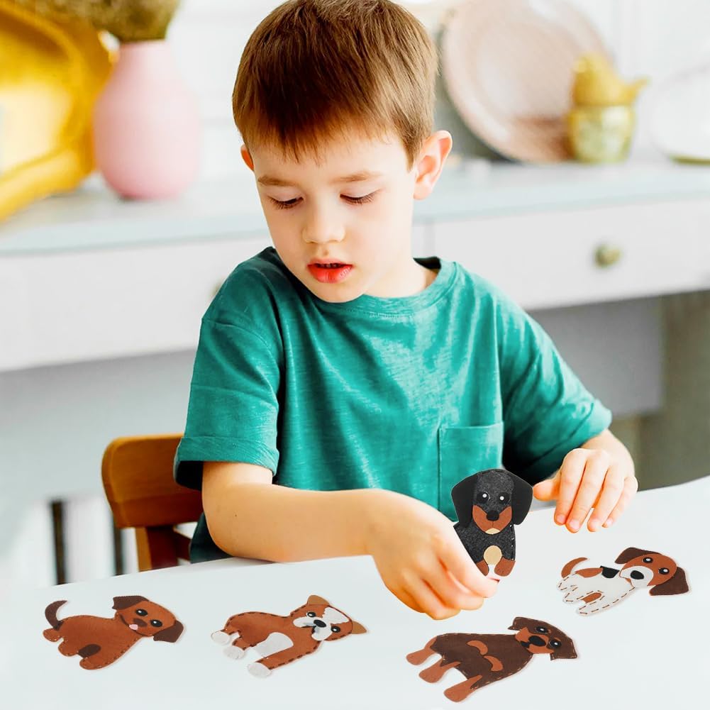 Thumbnail 6 de Vicloon 12PCS Confezione da Cucito in Feltro per Bambini — Kit Creativo per Principianti (Cane)