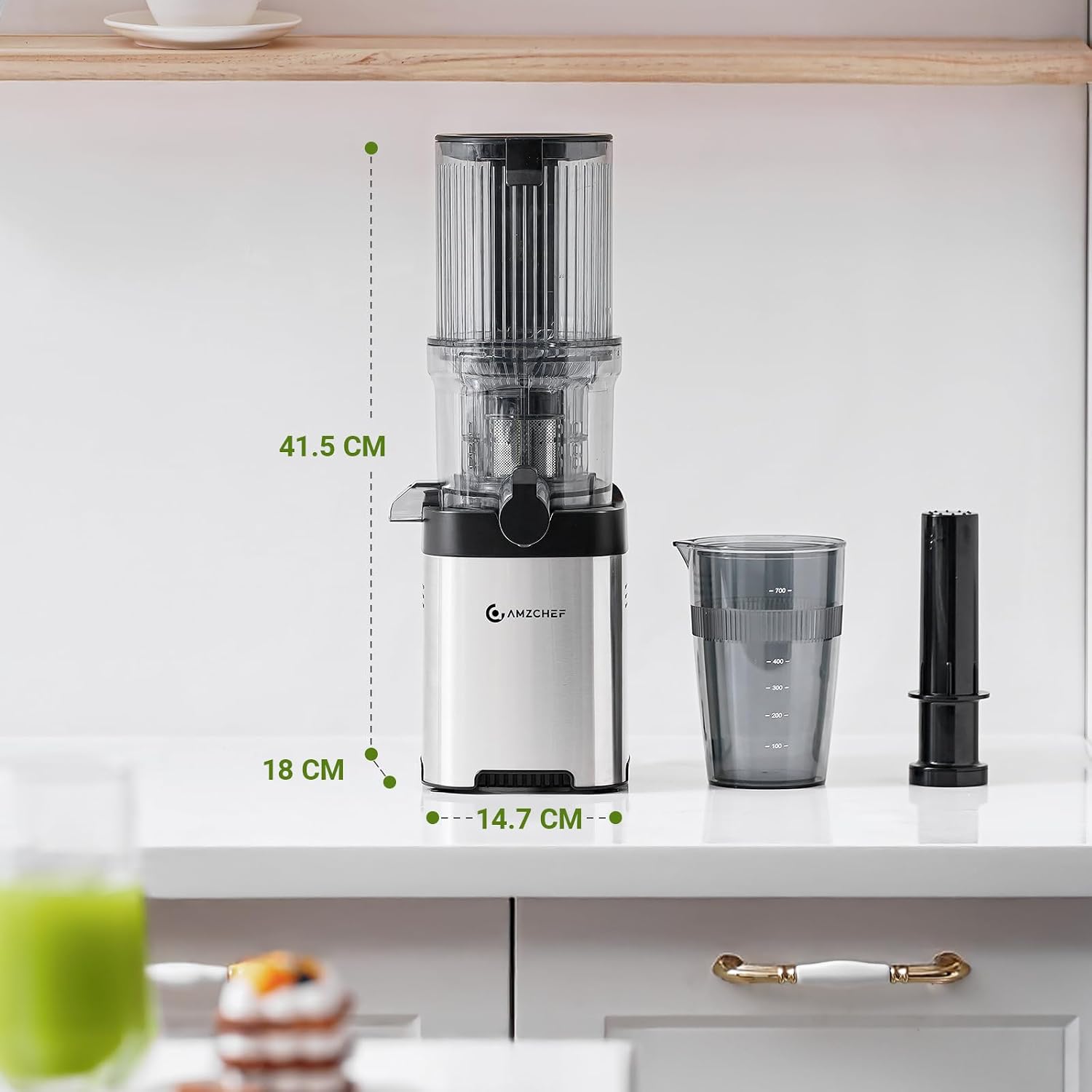 Thumbnail 6 de AMZCHEF Entsafter Slow Juicer 120 mm