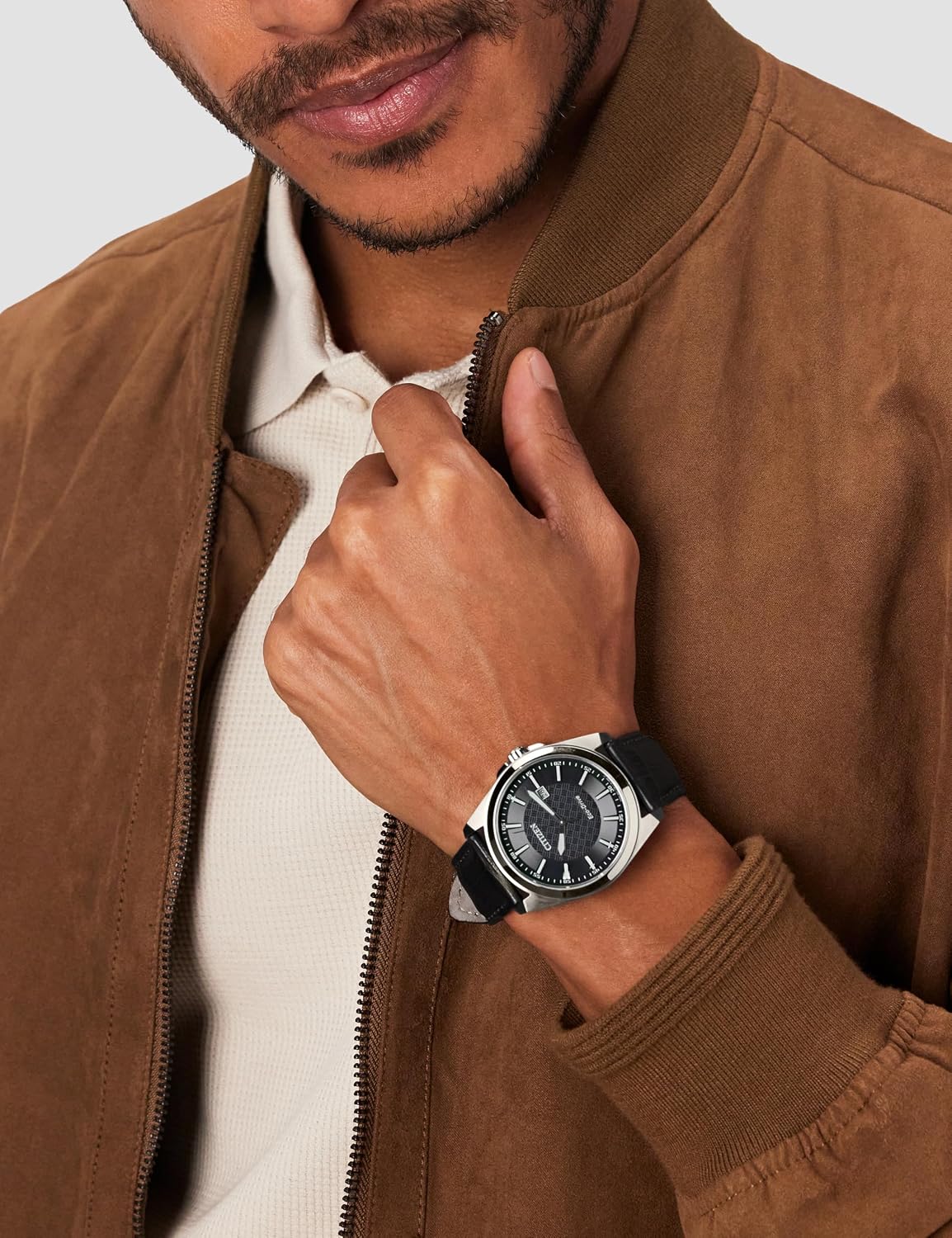 Thumbnail 6 de Citizen Leather AW1231-07E Montre-Bracelet pour hommes : élégance Eco Drive