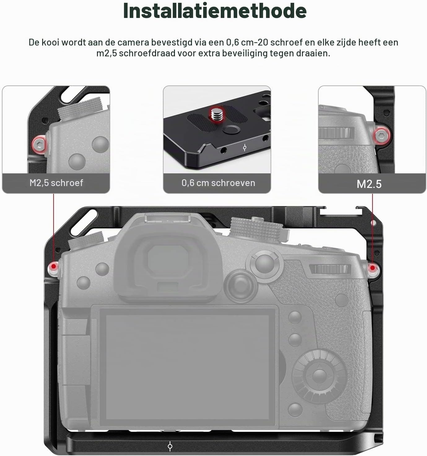 Thumbnail 4 de SMALLRIG CCP2646 camerakooi voor Panasonic GH5, GH5 II en GH5S