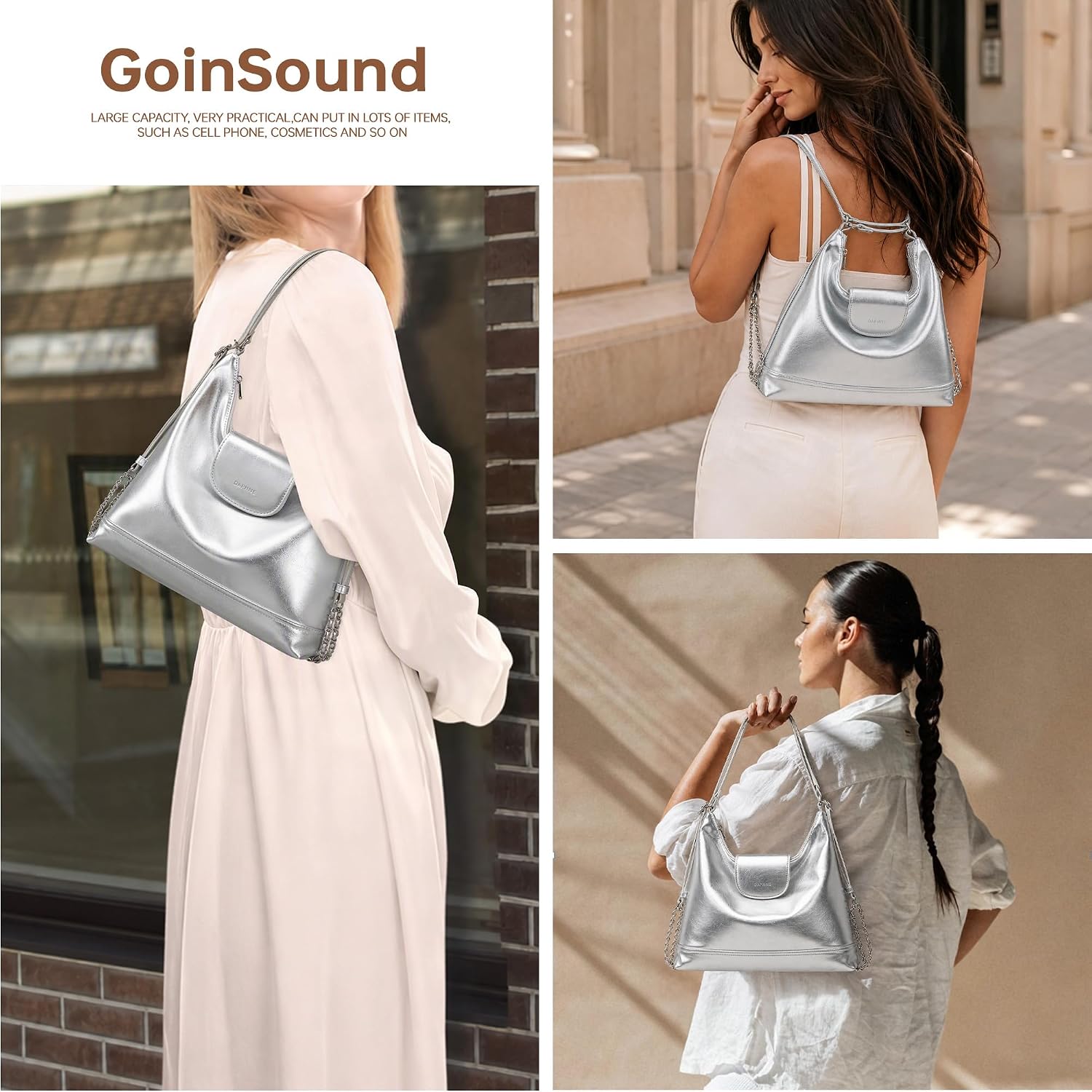 Detalle de Goinsound Convertible Backpack Purse in PU Leather