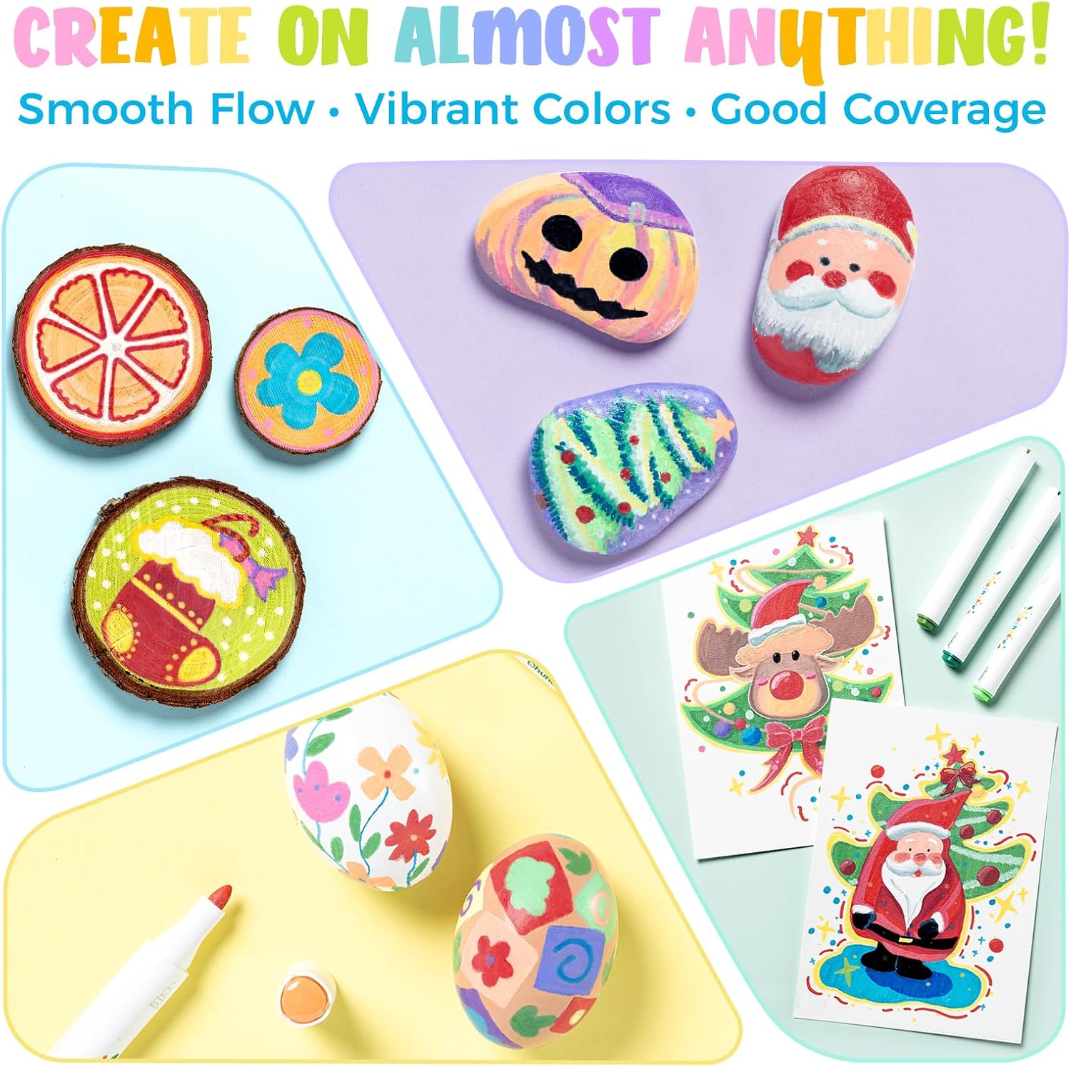 Thumbnail 6 de Ohuhu 24 feutres acryliques lavables ⚙️