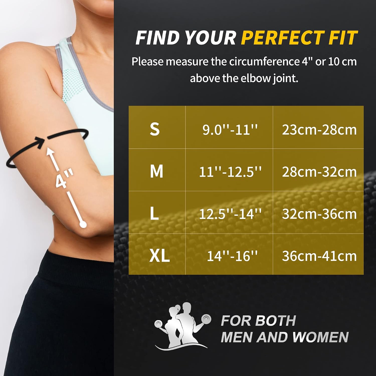 Detalle 2 de CAMBIVO Elbow Support 2-pack compression sleeves