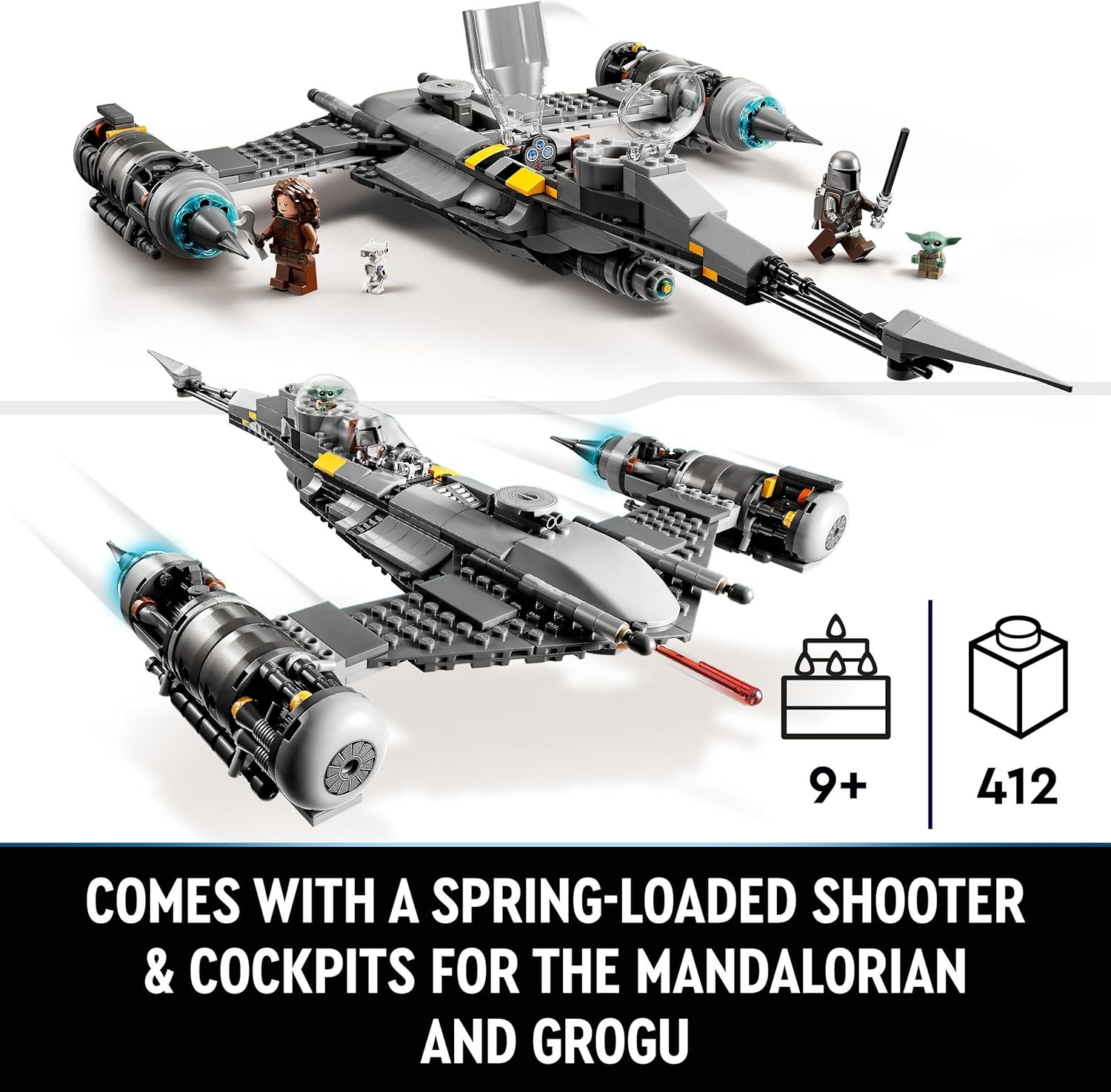 Thumbnail 2 de LEGO Star Wars The Mandalorian's N-1 Starfighter 75325 review