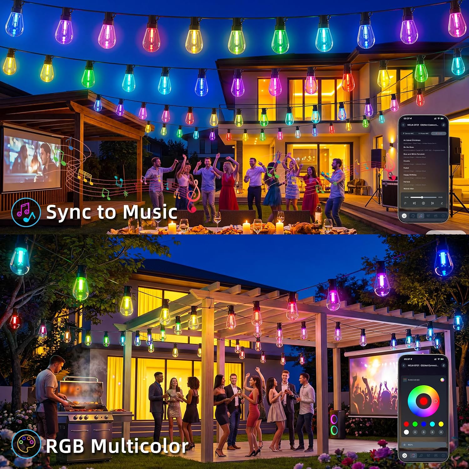 Thumbnail 3 de Outdoor String Lights, 200 ft