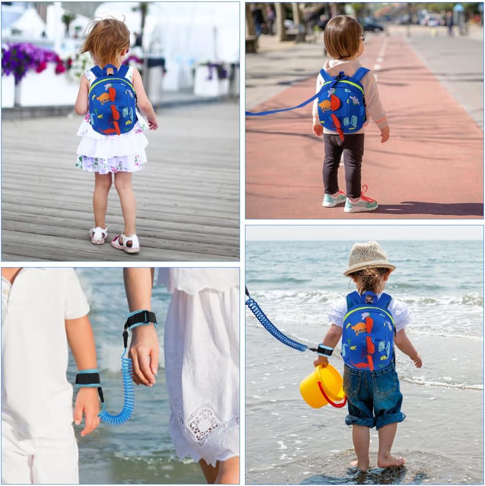 Detalle de AOMIG Baby Reins: Dinosaur Themed Walking Harness and Safety Leash