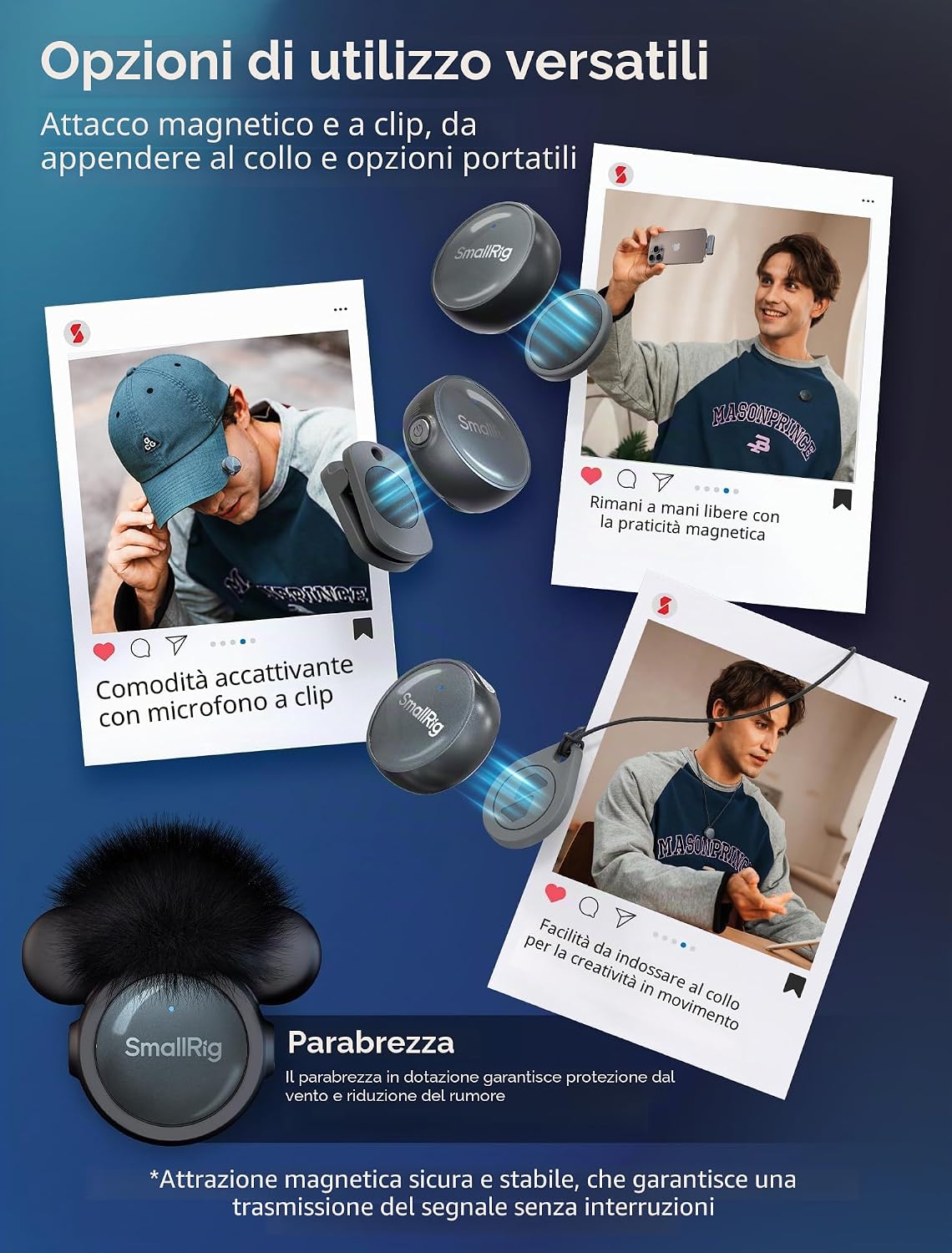 Detalle de SMALLRIG S60 Microfono Lavalier Wireless con USB-C – 4934