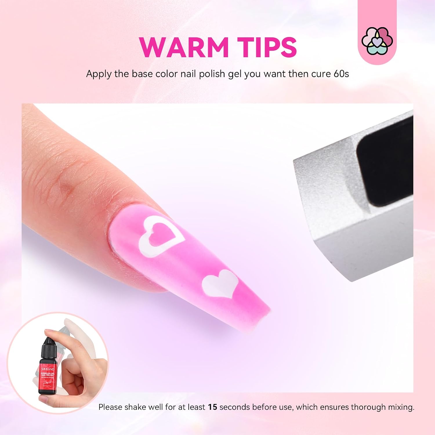 Thumbnail 3 de SAVILAND Airbrush Gel Nail Polish 12 Colors 💅