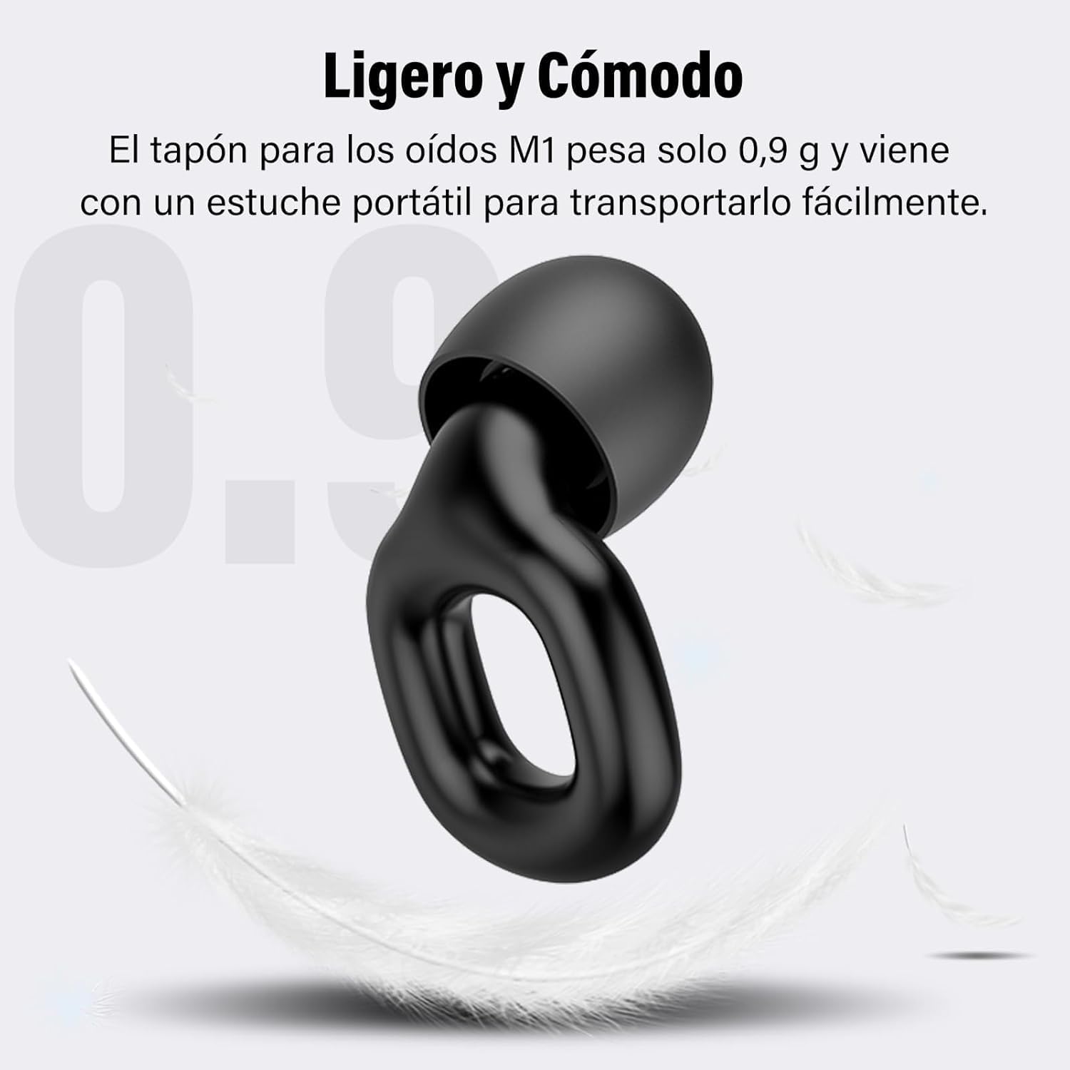 Detalle de Bouchons anti-bruit 35 dB en silicone