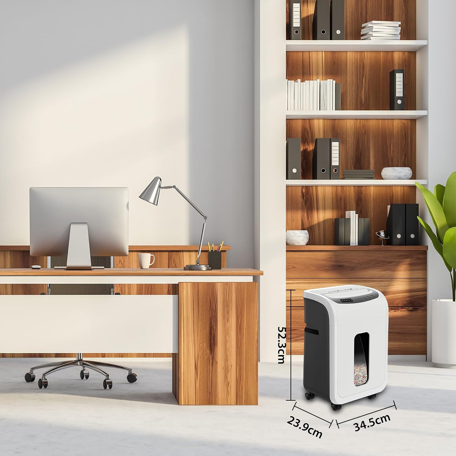 Thumbnail 6 de Micro-Cut Paper Shredder 9-Sheet P-5 Security Level (20L Pullout Basket) for Home Office