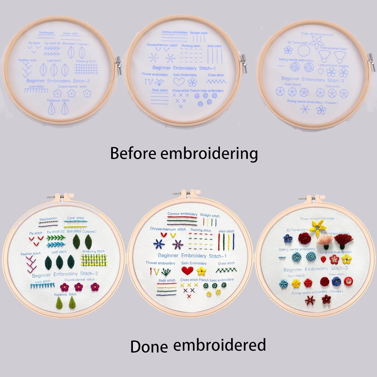 Thumbnail 3 de VINTAGE EMBROIDERY V.E Anfänger Stickerei-Kit