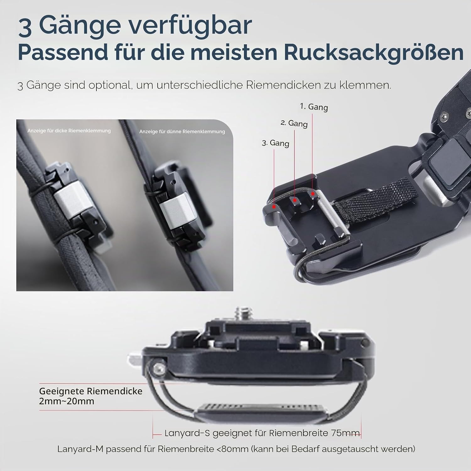 Detalle de Falcam F38 Kamera Clip V2 für Rucksack