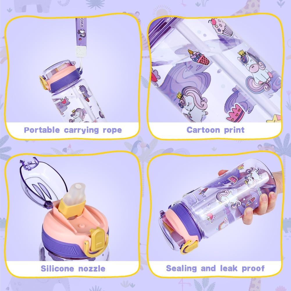 Thumbnail 5 de flintronic 600ml Trinkflasche Kinder 📘