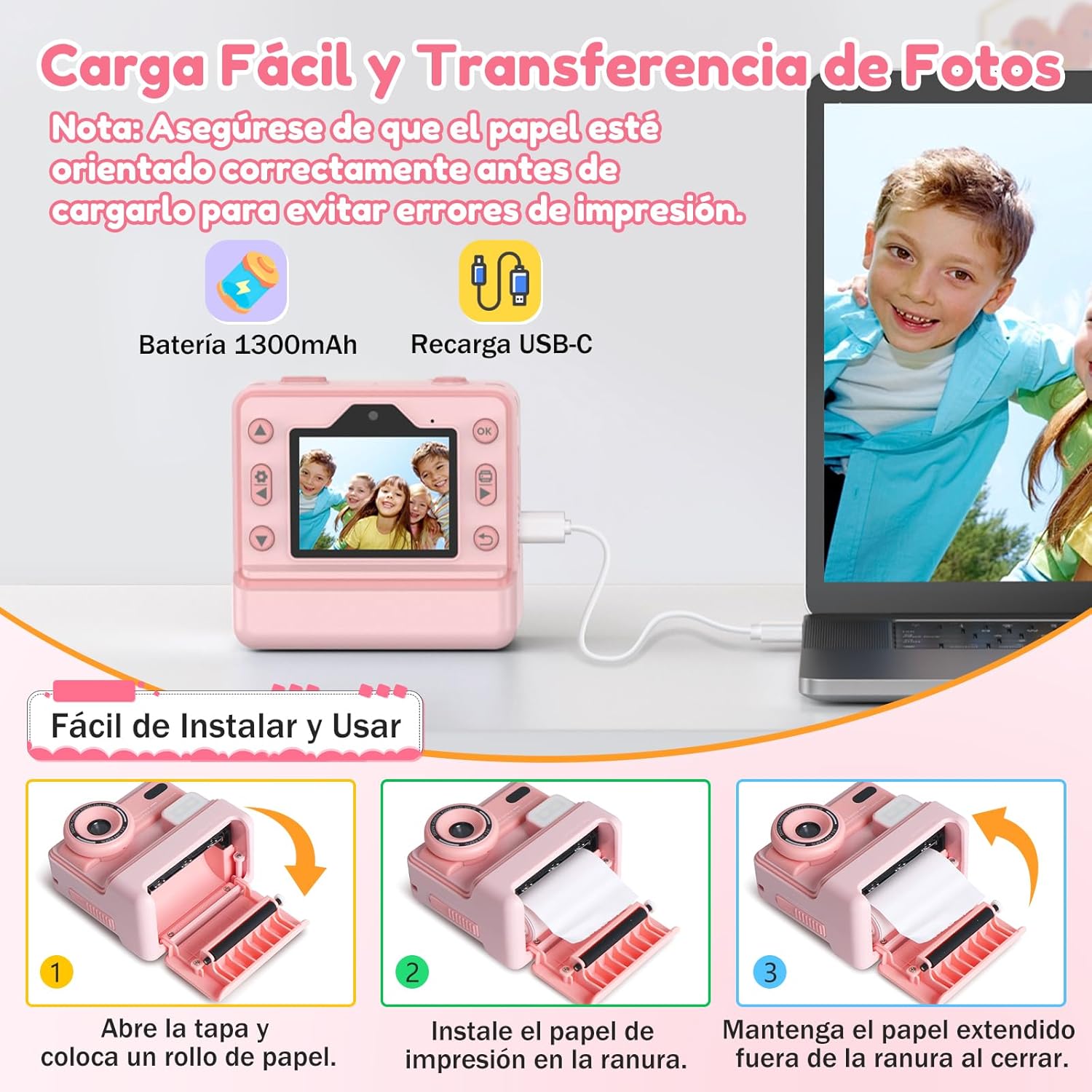 Thumbnail 5 de VSTKEN Camara Fotos Infantil Instantanea 32GB