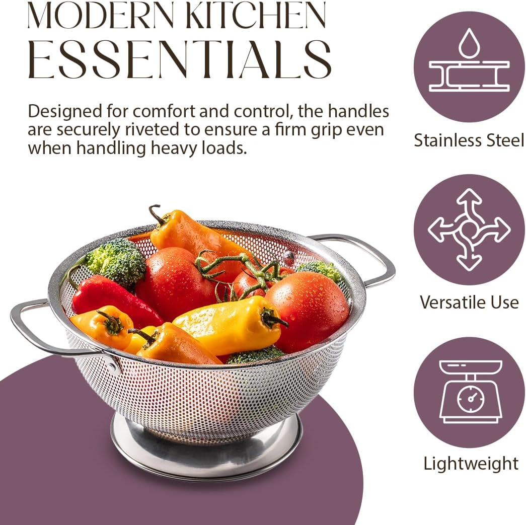 Thumbnail 6 de Bellemain Colander 5 Qt Stainless Steel 🍴