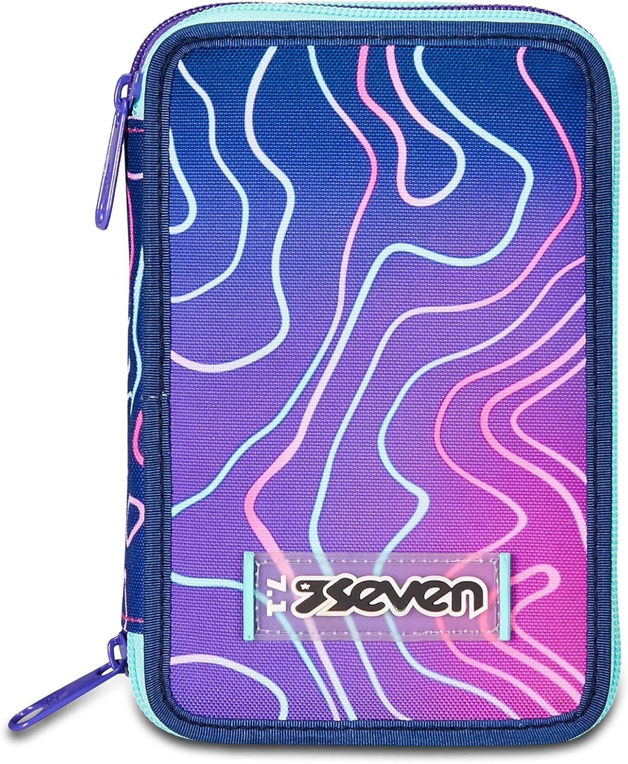 Thumbnail 5 de Seven Astuccio Scuola Elementare a 3 scomparti – viola/azzurro, completo di 45 pezzi