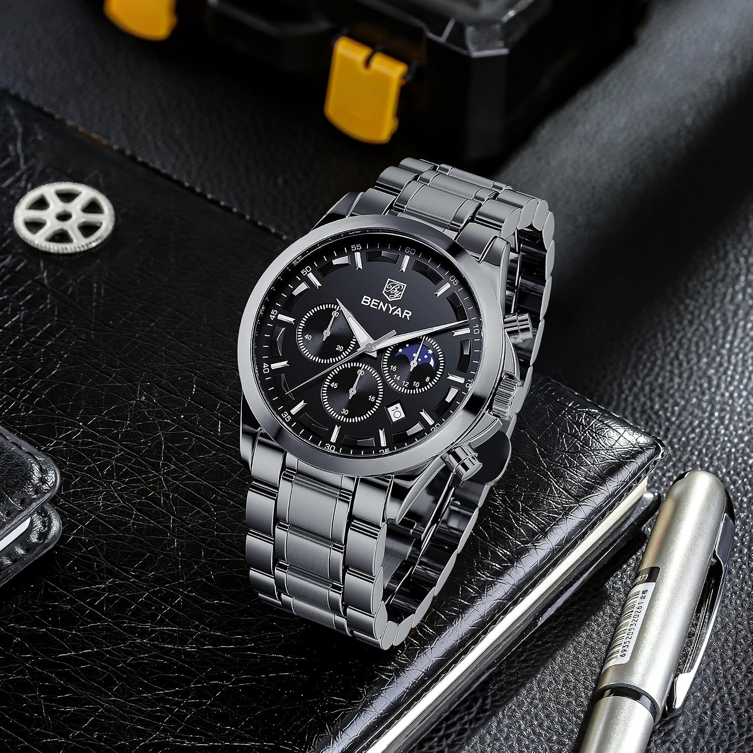 Detalle 2 de BY BENYAR Chronograph Herrenuhr 3ATM