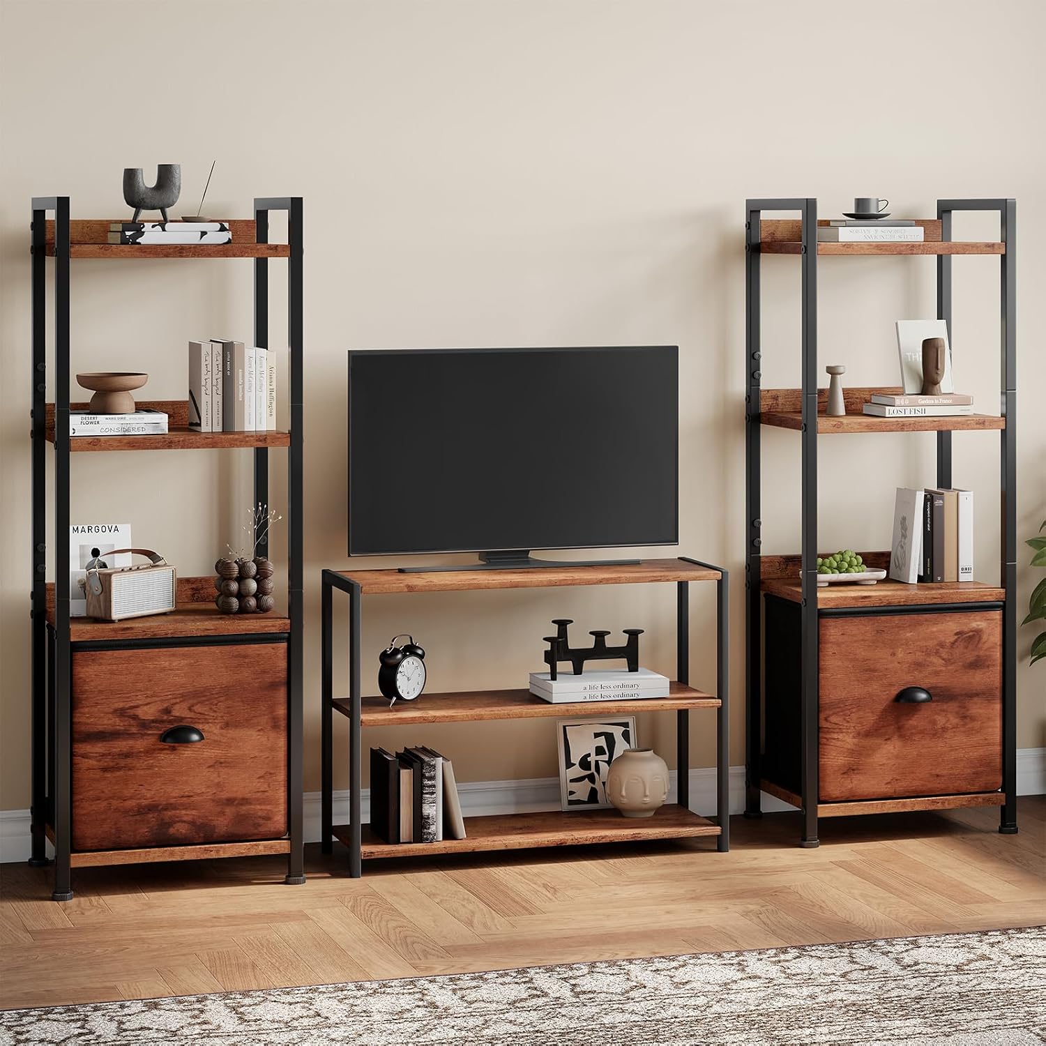 Detalle 2 de DUMOS Bookshelf, 4-Tier