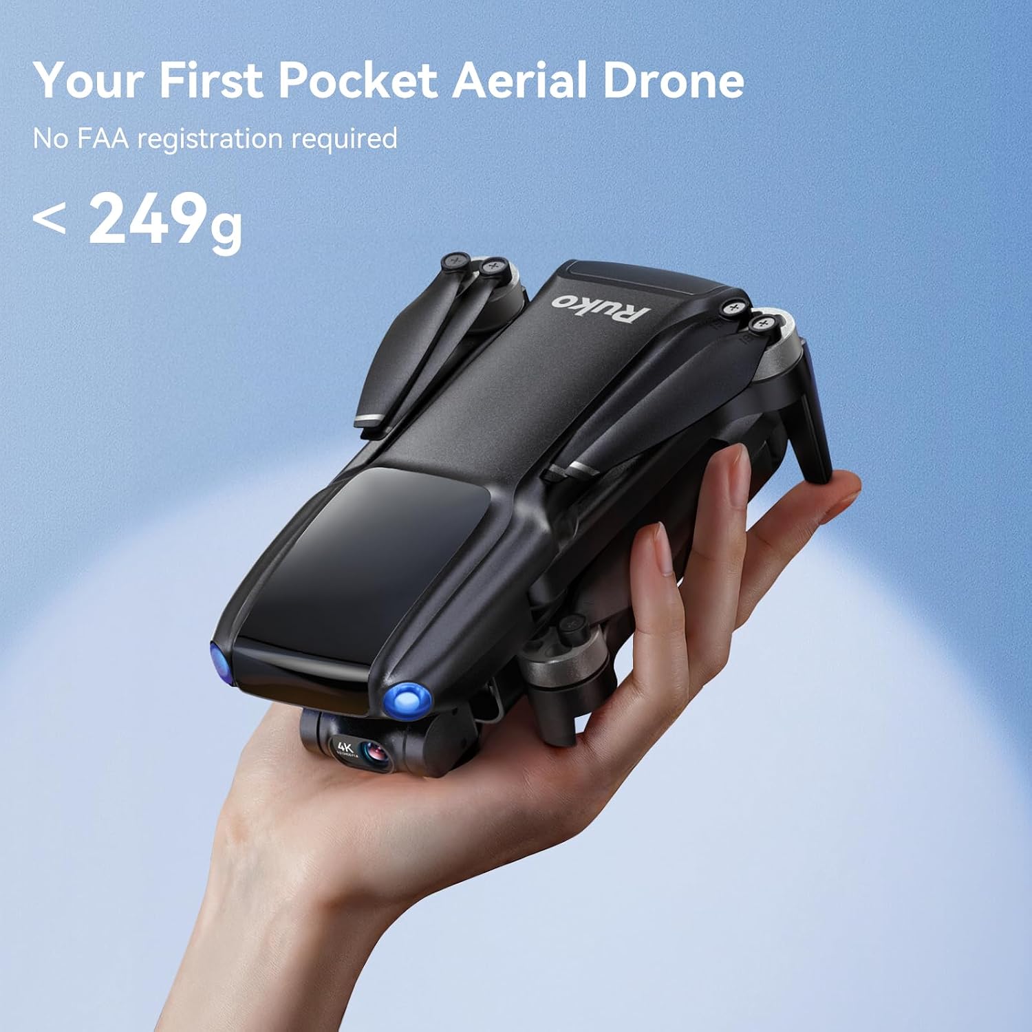 Detalle de Ruko U11MINI 4K drone with camera (3-axis gimbal, EIS, 4K/30fps video)