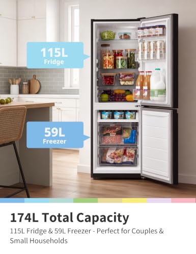 Thumbnail 2 de COMFEE' 174L Freestanding Fridge Freezer (RCB169BL2UK(E))