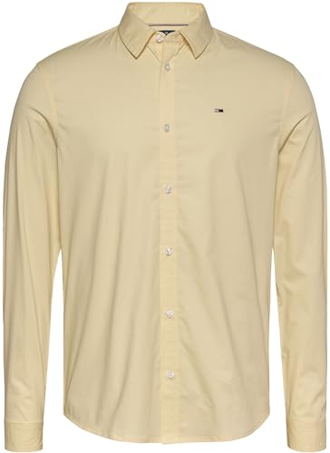 Thumbnail 5 de Tommy Jeans Camisa Hombre Original Stretch Shirt Slim Fit en Amarillo Custard Cream (XS)