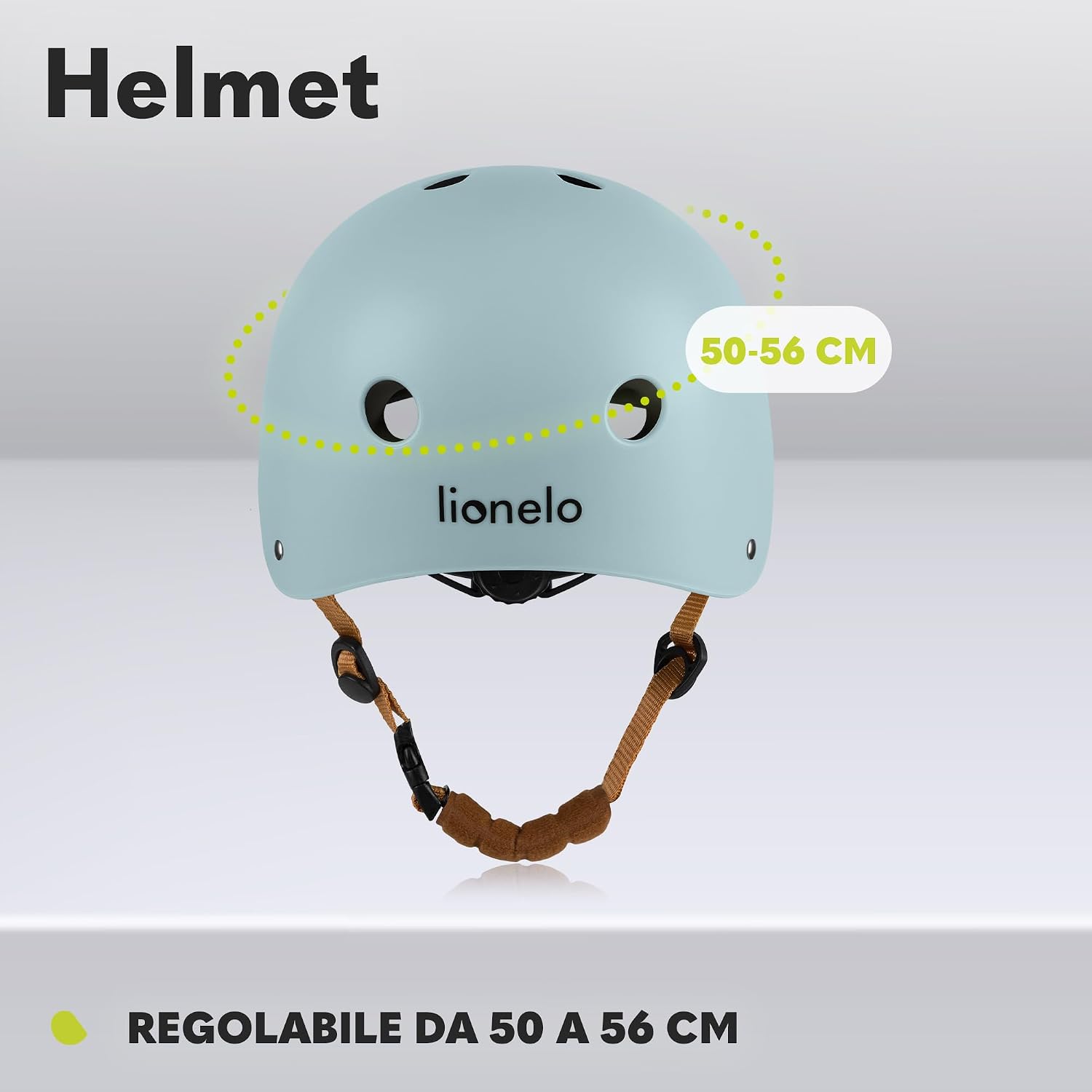 Detalle de Lionelo HELMET Avventura creativa: casco bici per bambini 50-56 cm, regolabile e decorabile