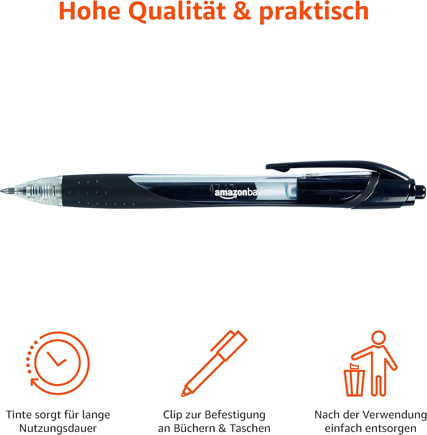 Thumbnail 4 de Amazon Basics Druckgelschreiber 12er-Pack, fein ✒