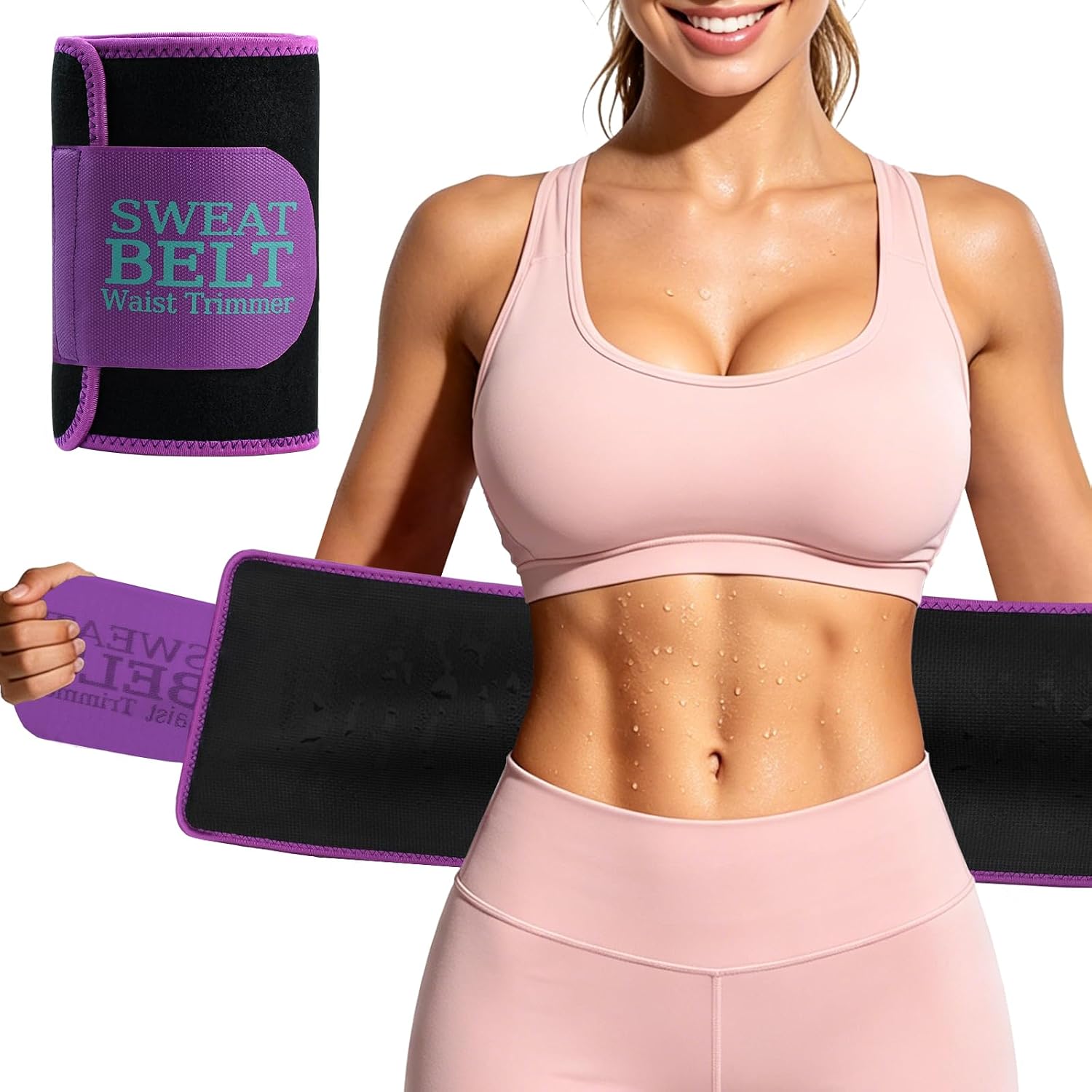 Detalle de MORECOO Waist Trainer for Women with Stretchy Fabric