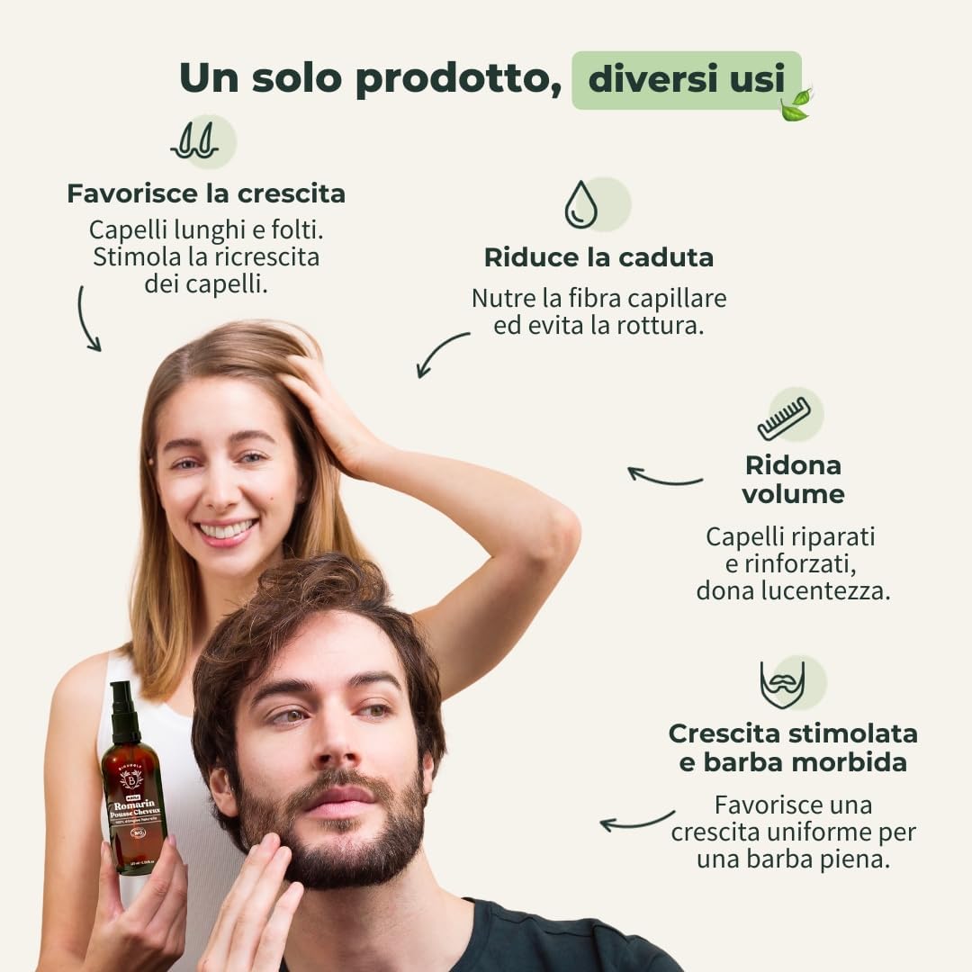 Detalle de BIONOBLE Olio di Rosmarino per Capelli Bio 50 ml