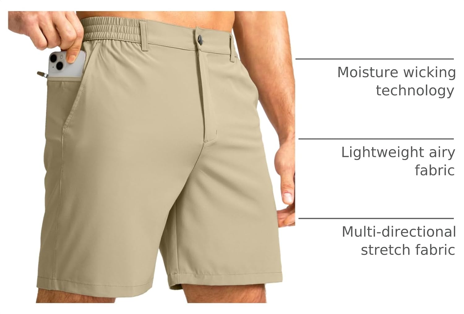 Detalle 2 de Men's Golf Shorts, 7-inch inseam
