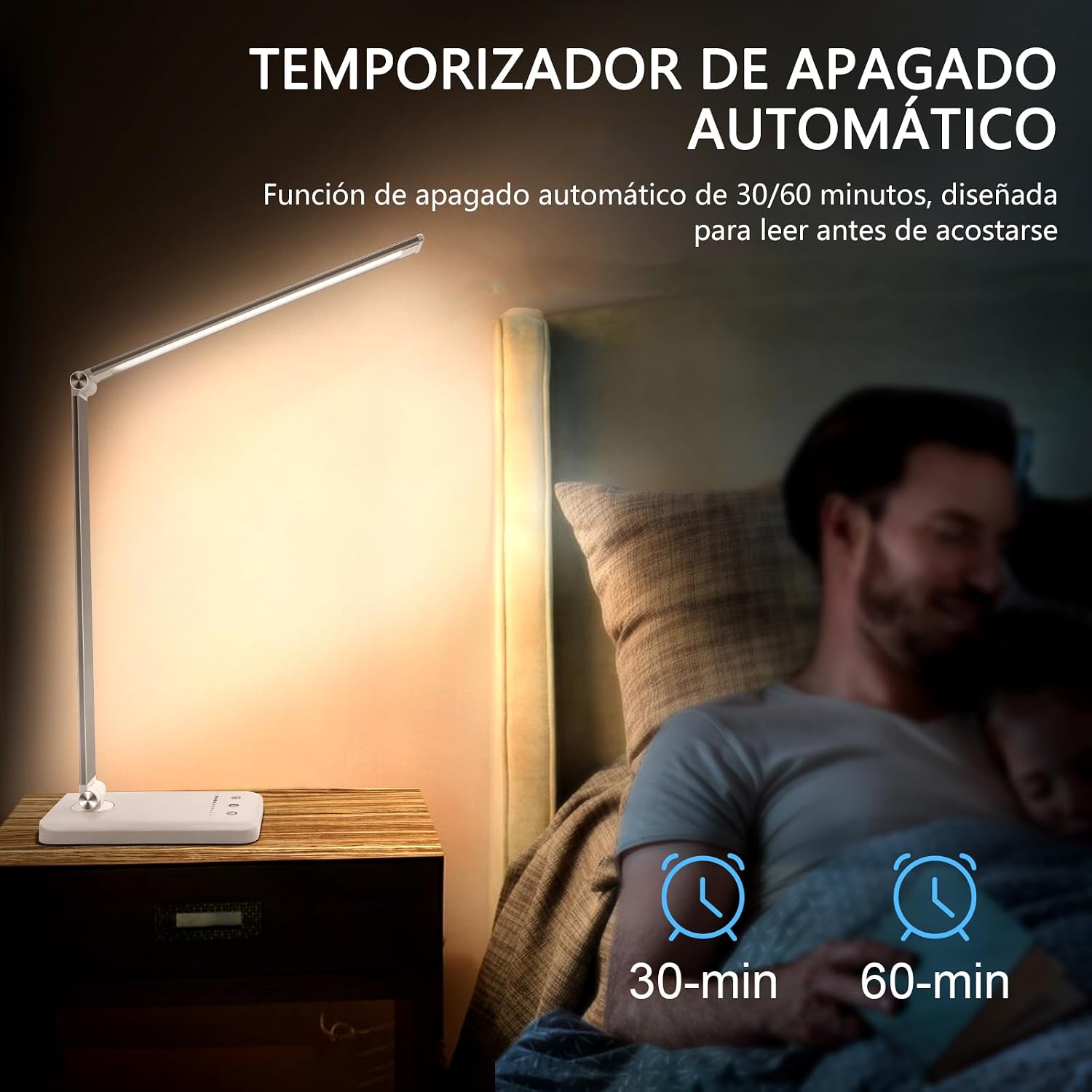 Detalle 2 de Lámpara Escritorio LED 2000mAh 52 SMD