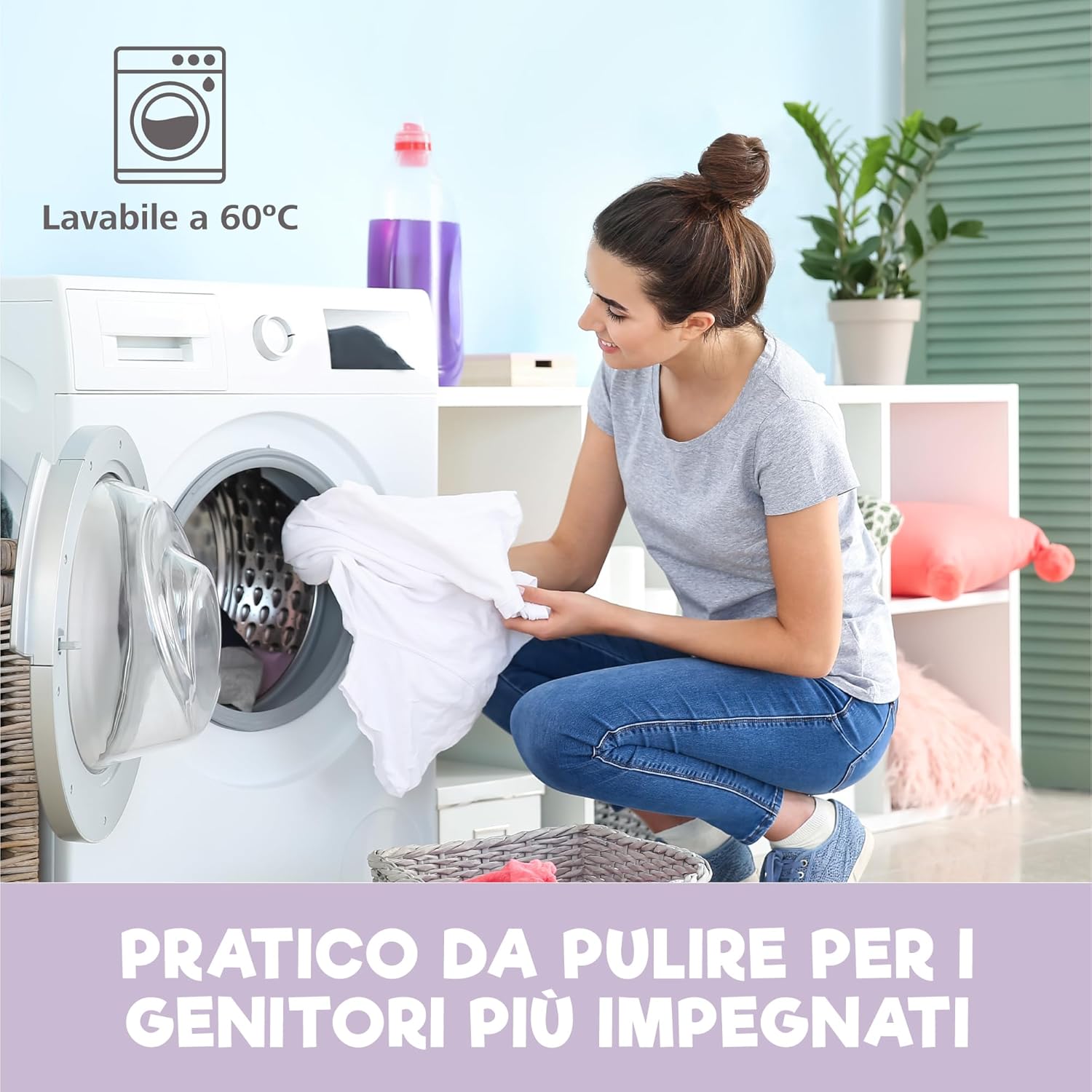 Thumbnail 6 de Set lenzuola Next To Me 3-in-1 per culla cododo 55x90 (2 lenzuola + 1 coprimaterasso impermeabile) Spazio