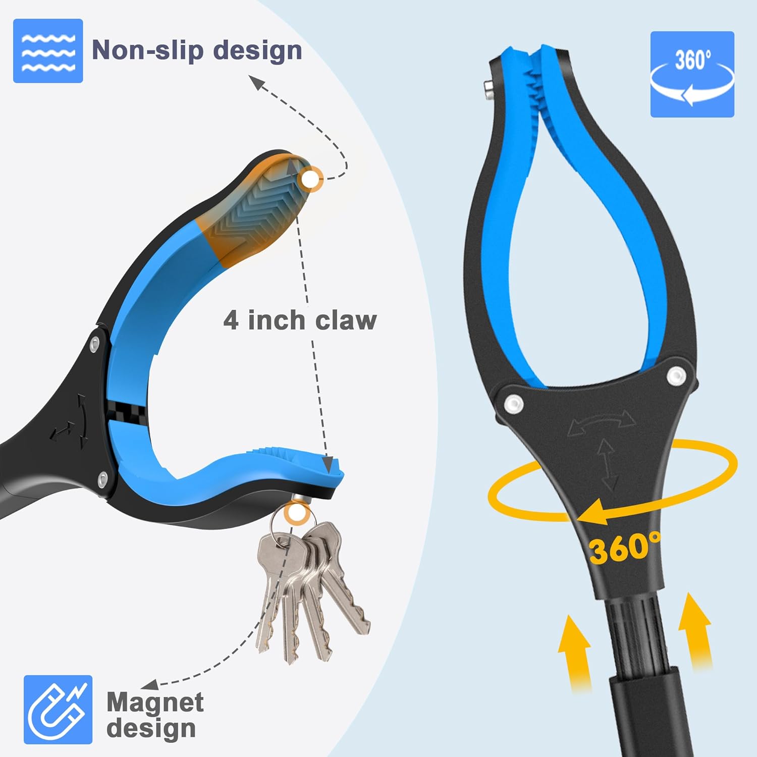 Thumbnail 1 de Foldable litter picker 91 cm grabber tool