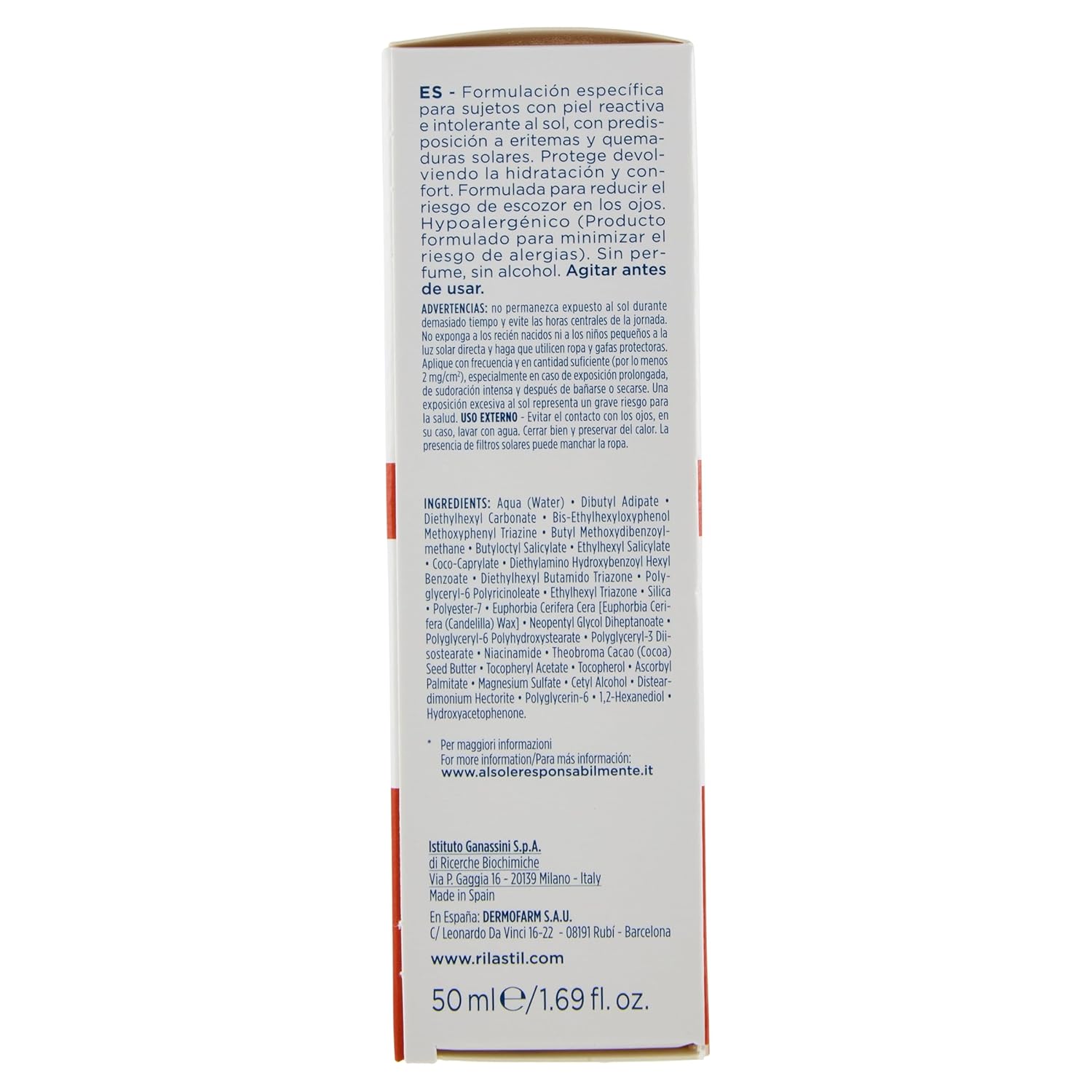 Thumbnail 2 de Rilastil Allergy Gesichtssonnenschutz SPF50, wasserfest, für reaktive und sonnenintolerante Haut (50 ml)