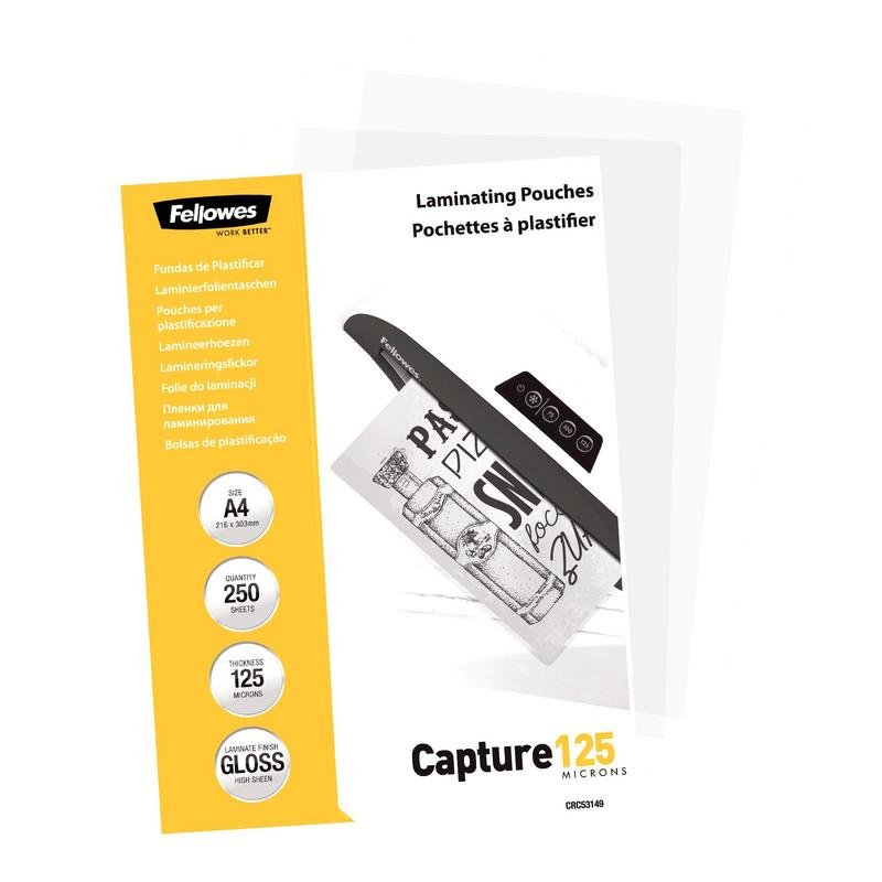 Detalle 2 de Plastificador Fellowes 5314903 A4 Transparente, 250 piezas