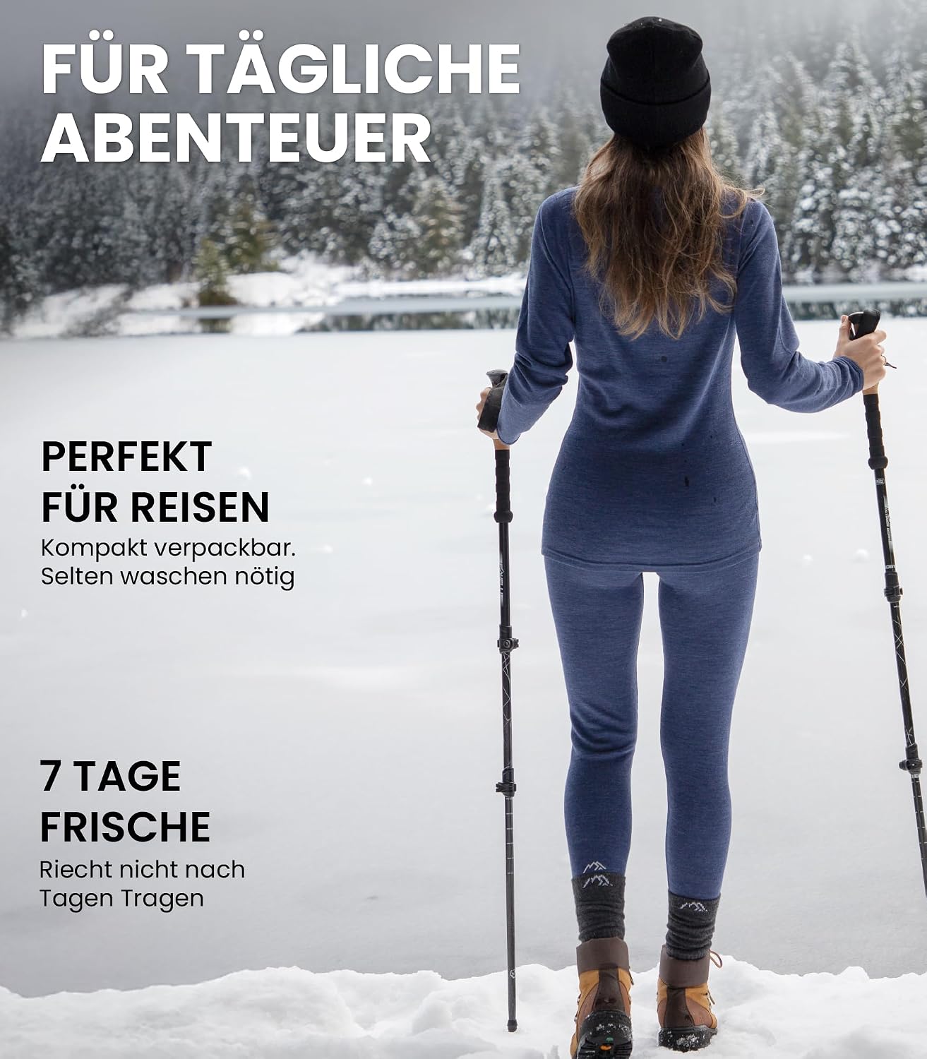 Thumbnail 4 de Merinowolle Thermounterwäsche Damen 320 g/m²