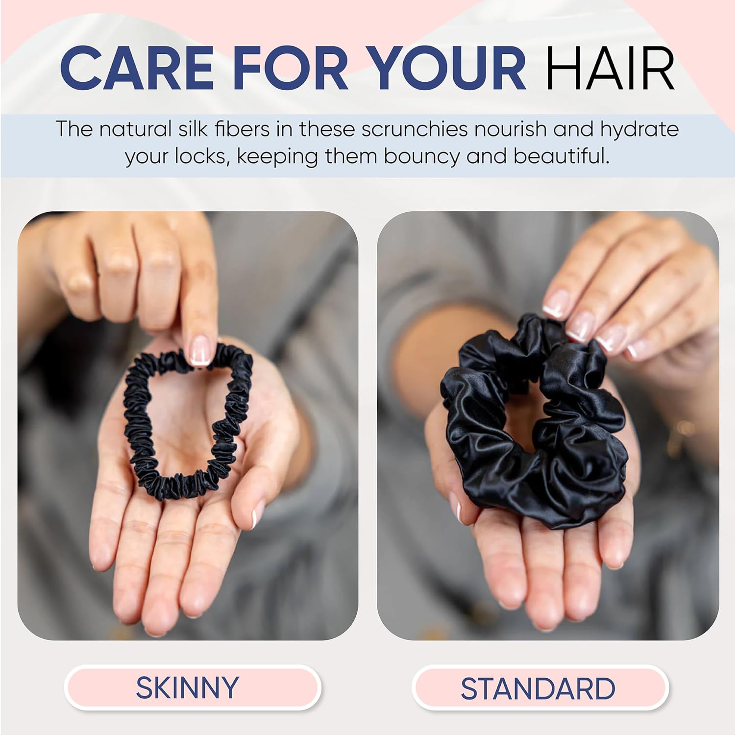Thumbnail 3 de Blissy Silk Scrunchies 3 Pack 22 Momme