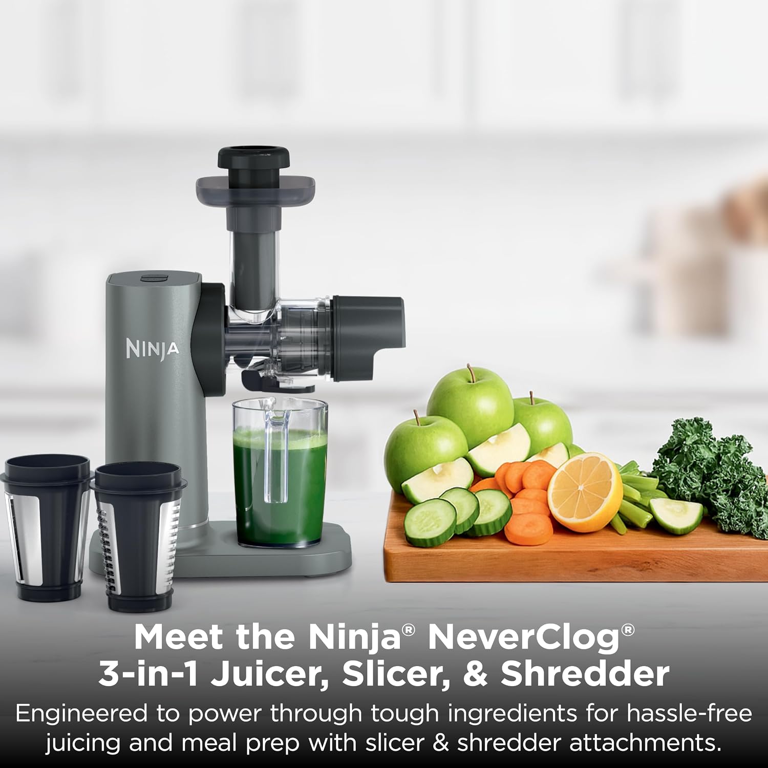 Thumbnail 1 de Ninja NeverClog JC152 3-in-1 Juicer, Slicer & Shredder, 32-oz Vessel