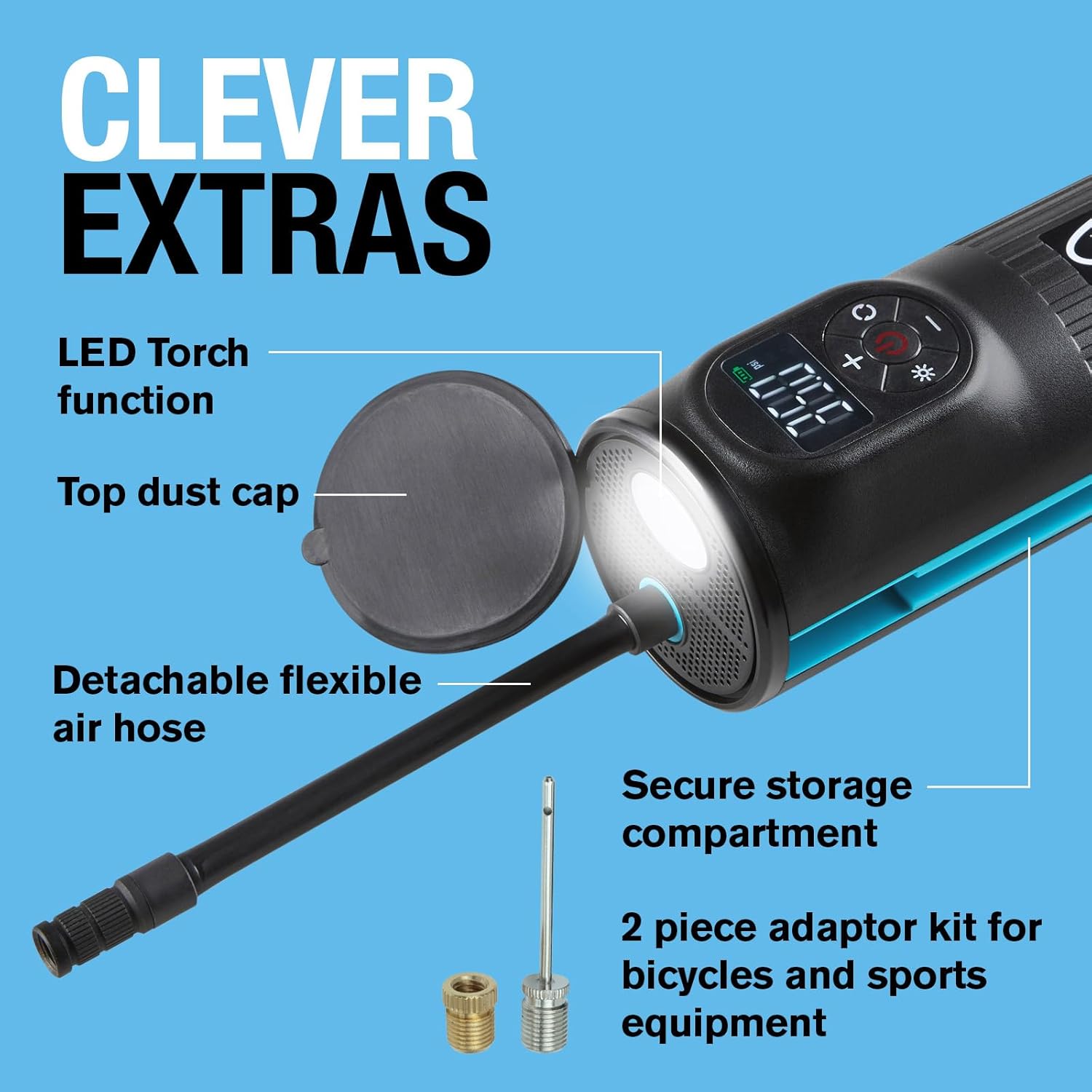 Thumbnail 6 de RING TyreInflate GO 2 cordless tyre inflator 2,000mAh
