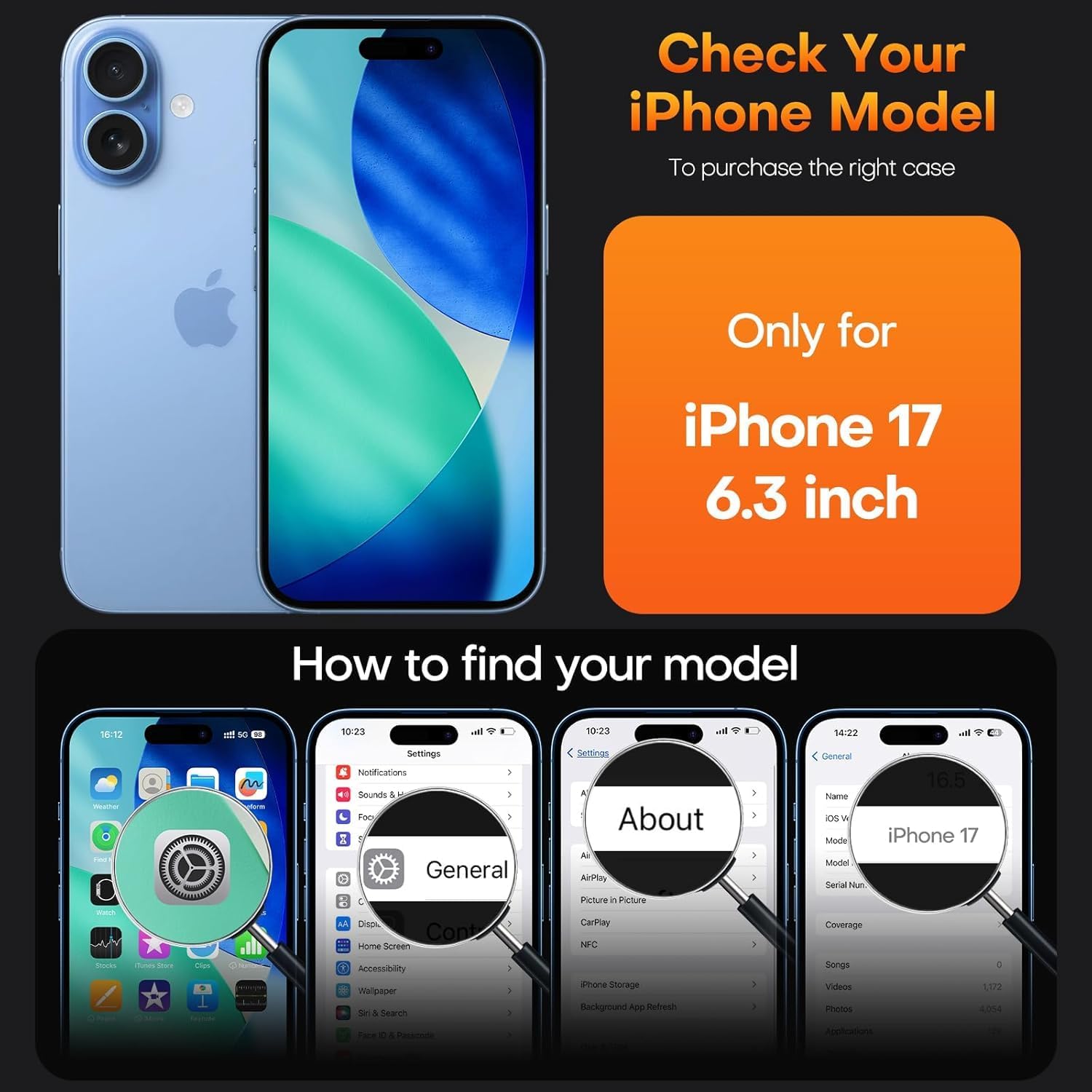 Thumbnail 1 de OLEPHY Cover trasparente con cordino per iPhone 17