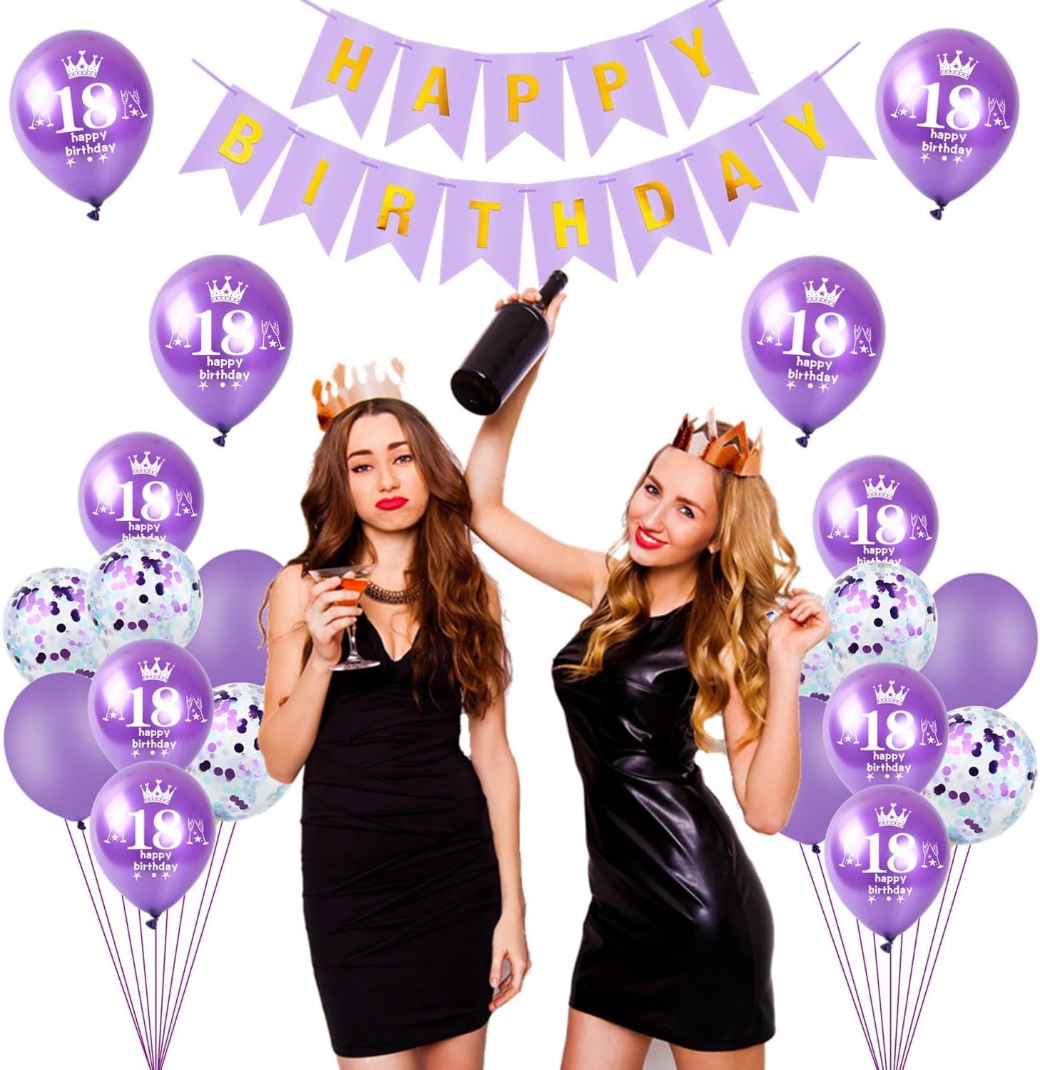 Thumbnail 5 de Lila Luftballon 45 Geburtstag Deko 🎈